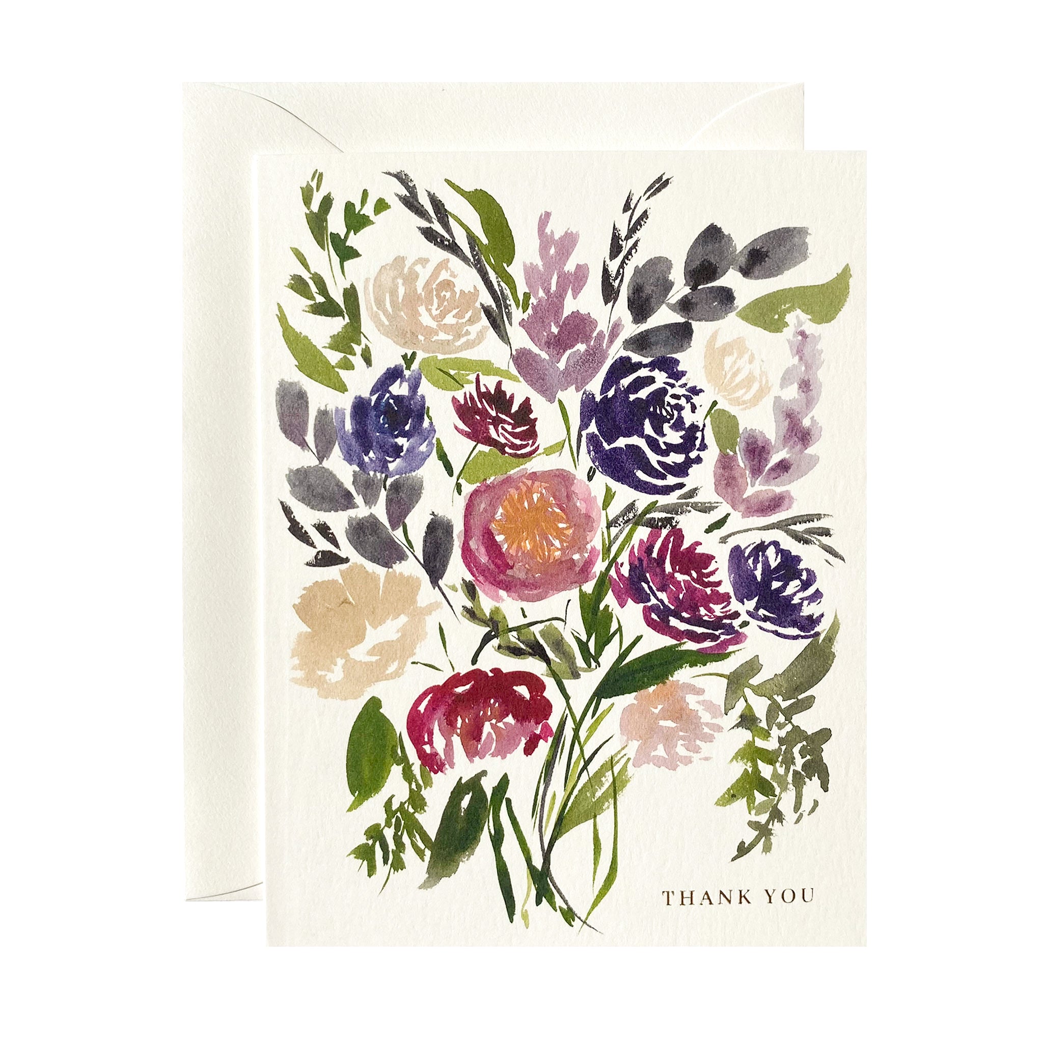 "Vibrant Bouquet" Thank You Card