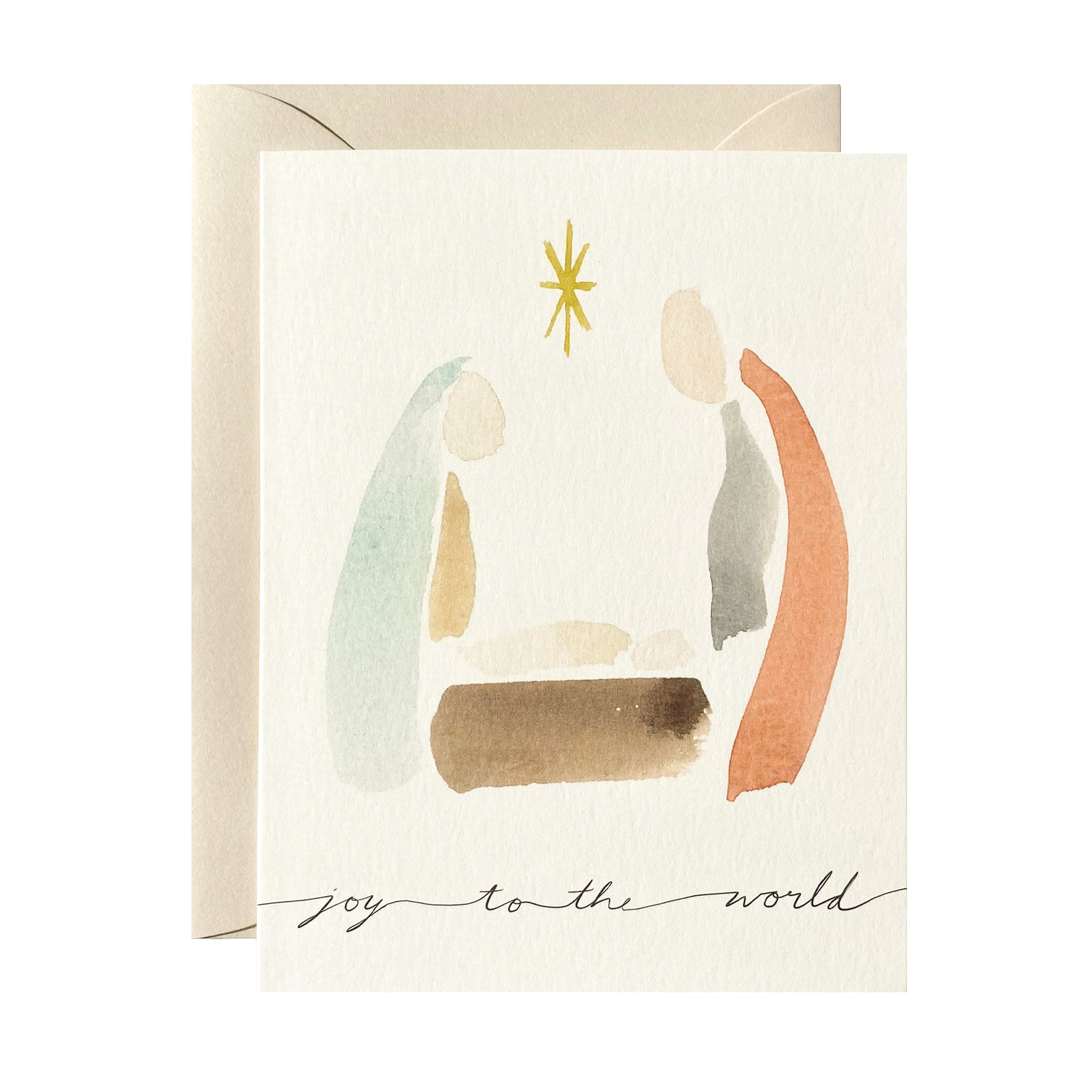 "Joy to the World" Nativity Notecard