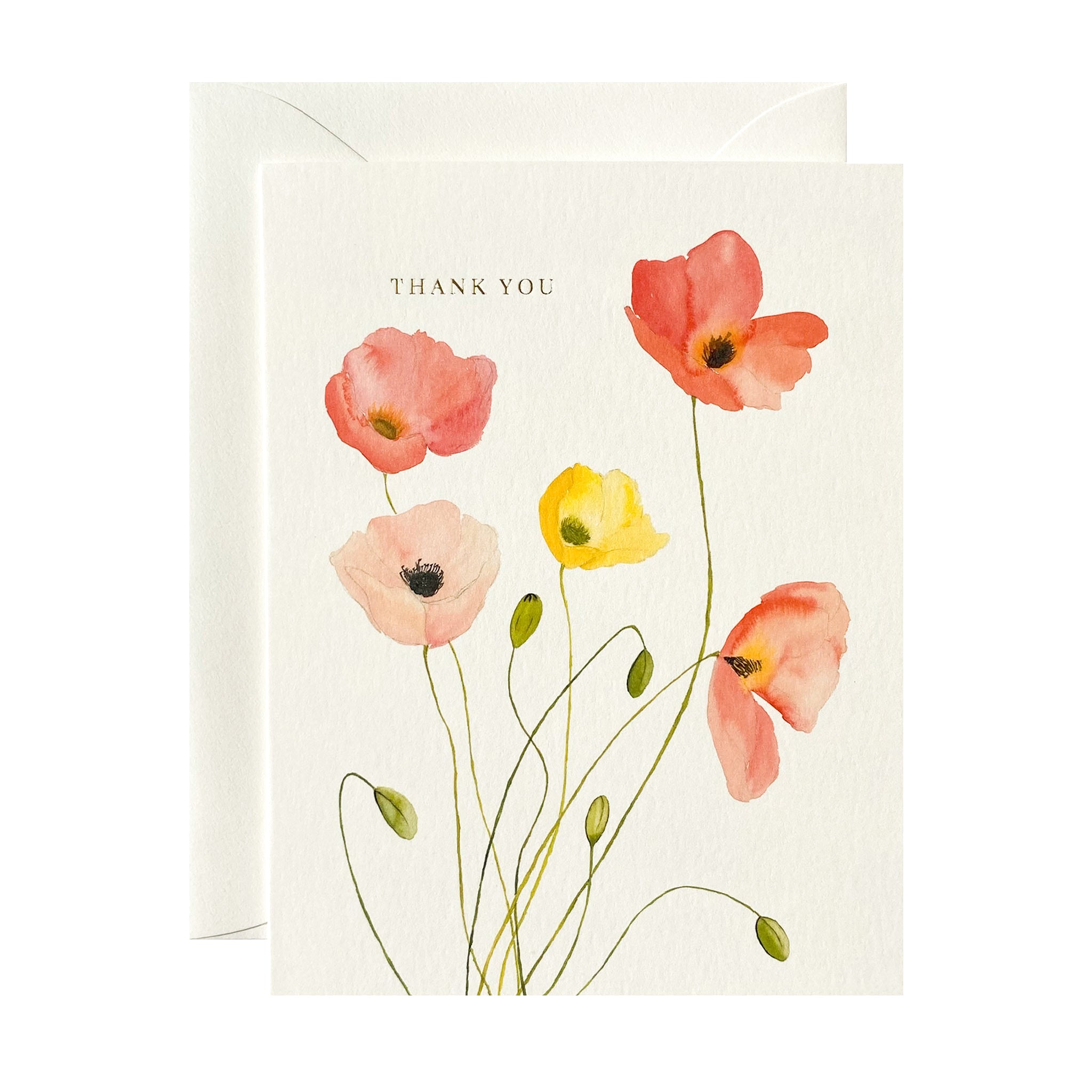 "Poppies" Thank You Card