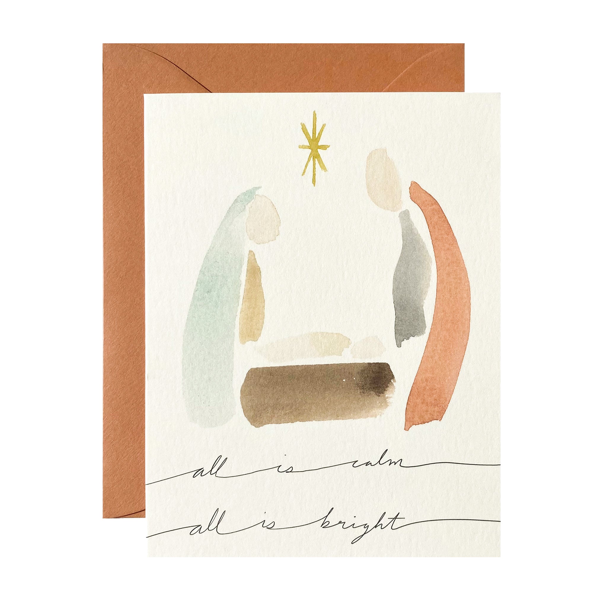 "All is Calm" Nativity Notecard