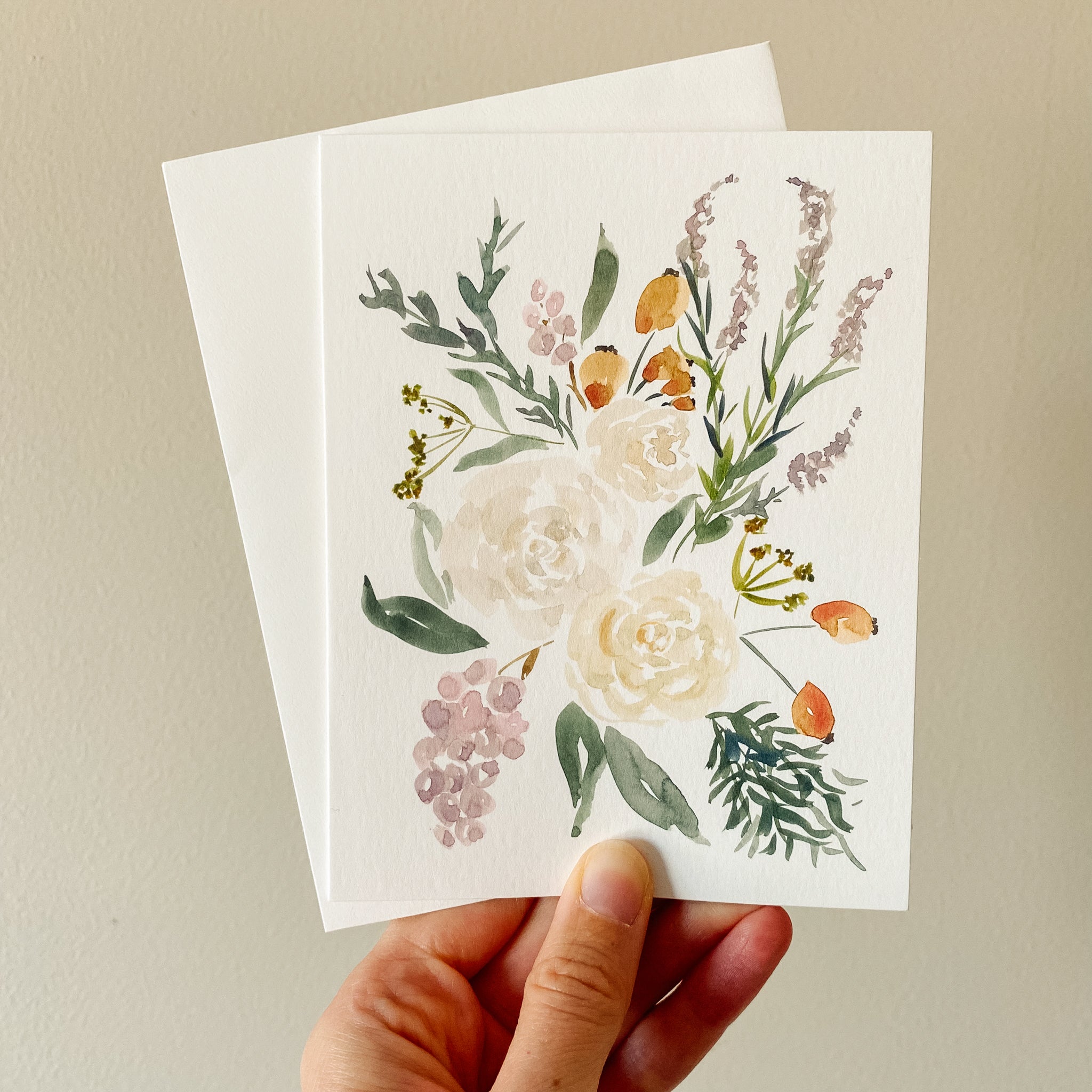 "Floral Composition" Notecard