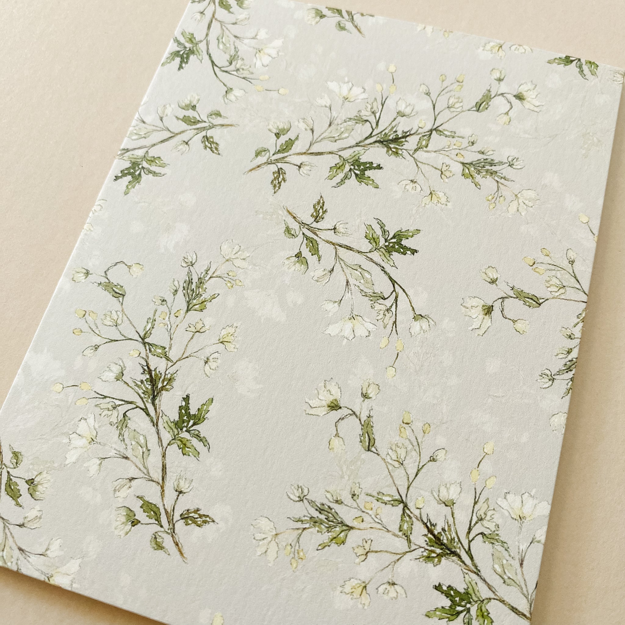 "Silver Vines" Patterned Notecard