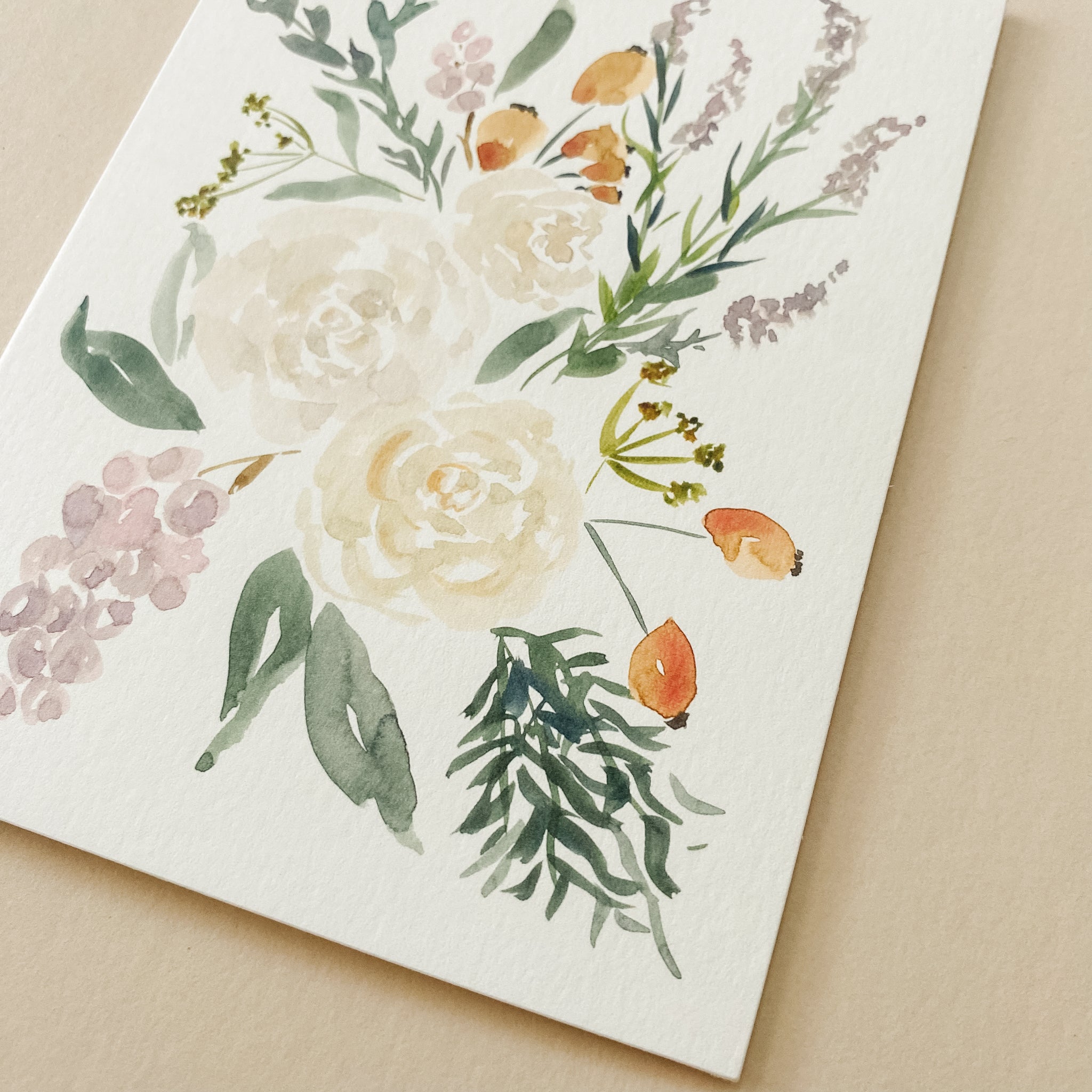 "Floral Composition" Notecard