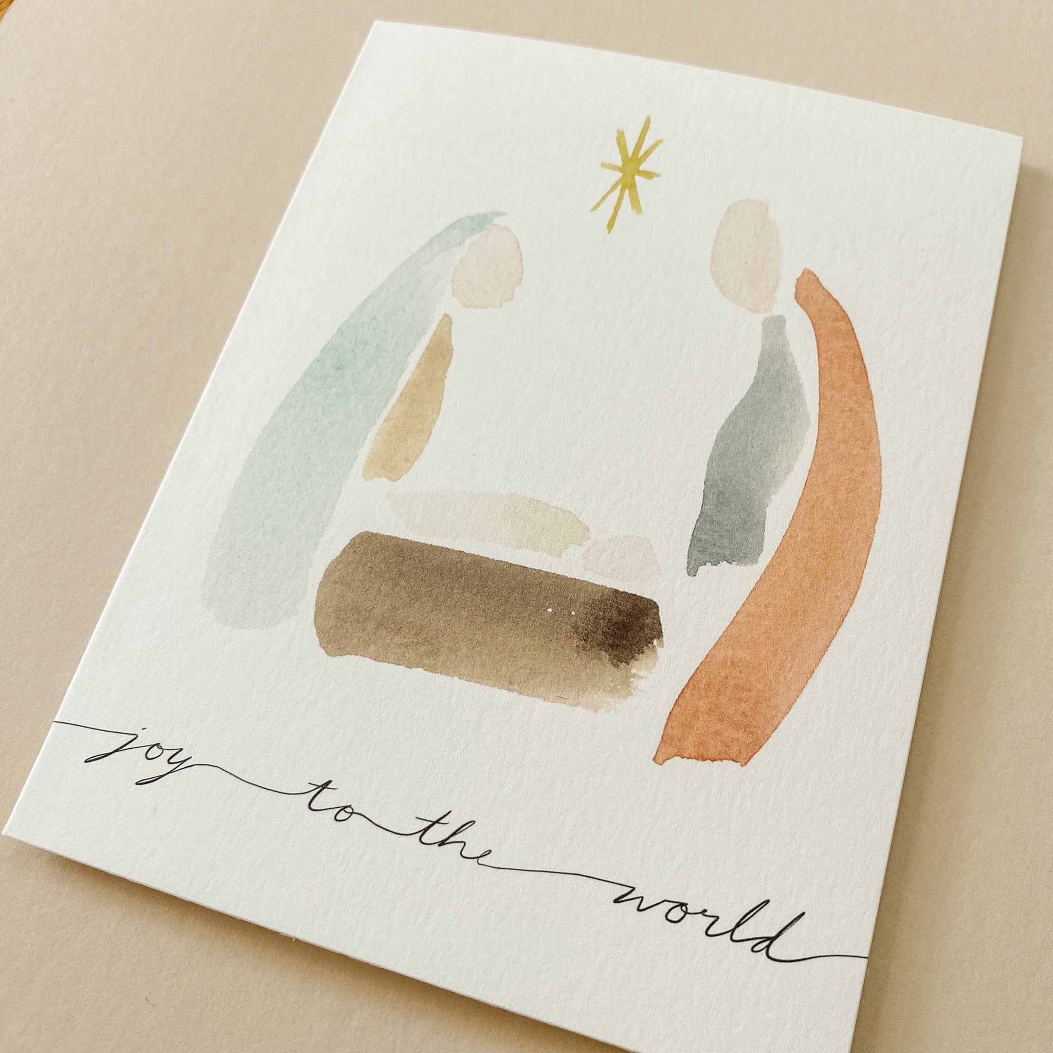 "Joy to the World" Nativity Notecard