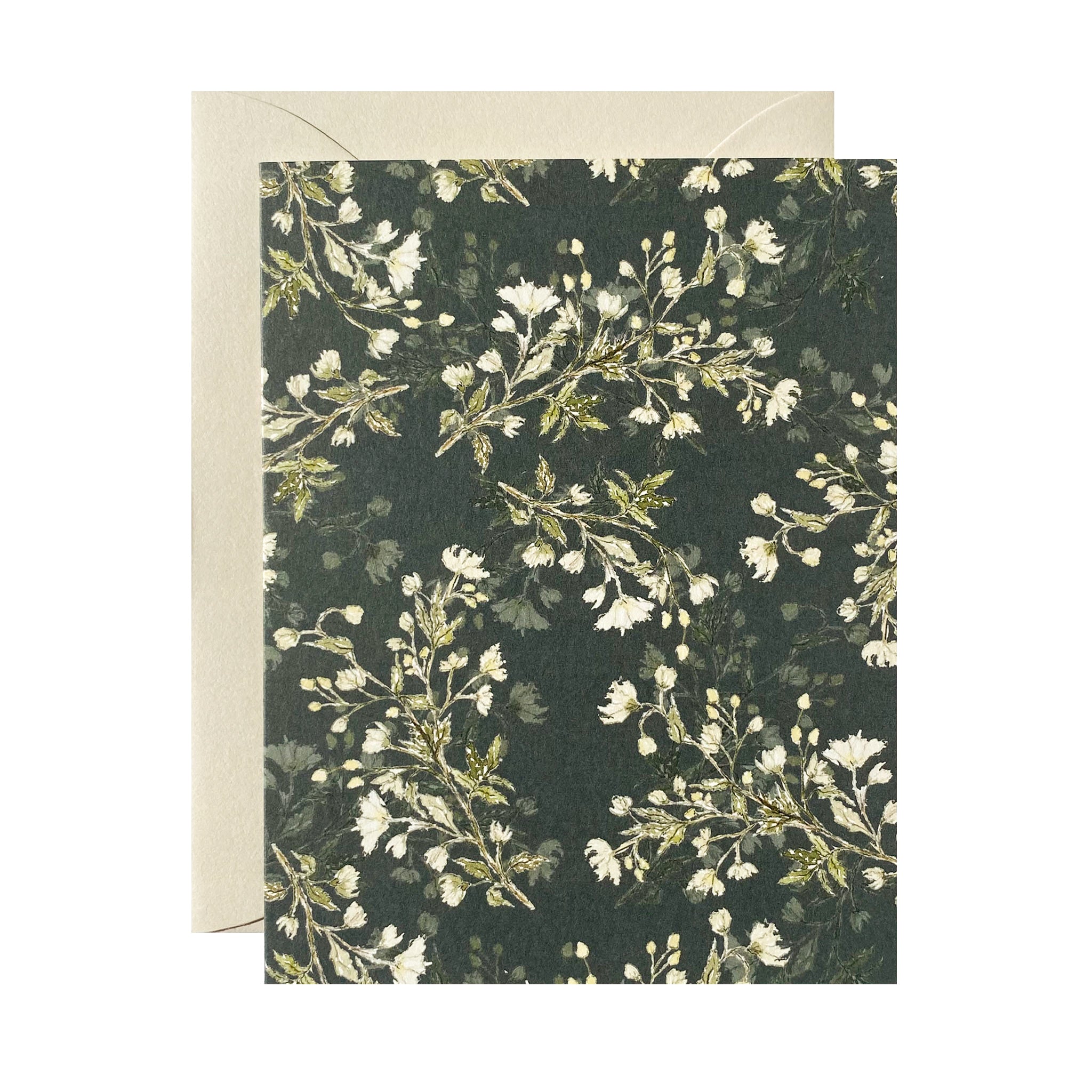 "Midnight Vines" Patterned Notecard