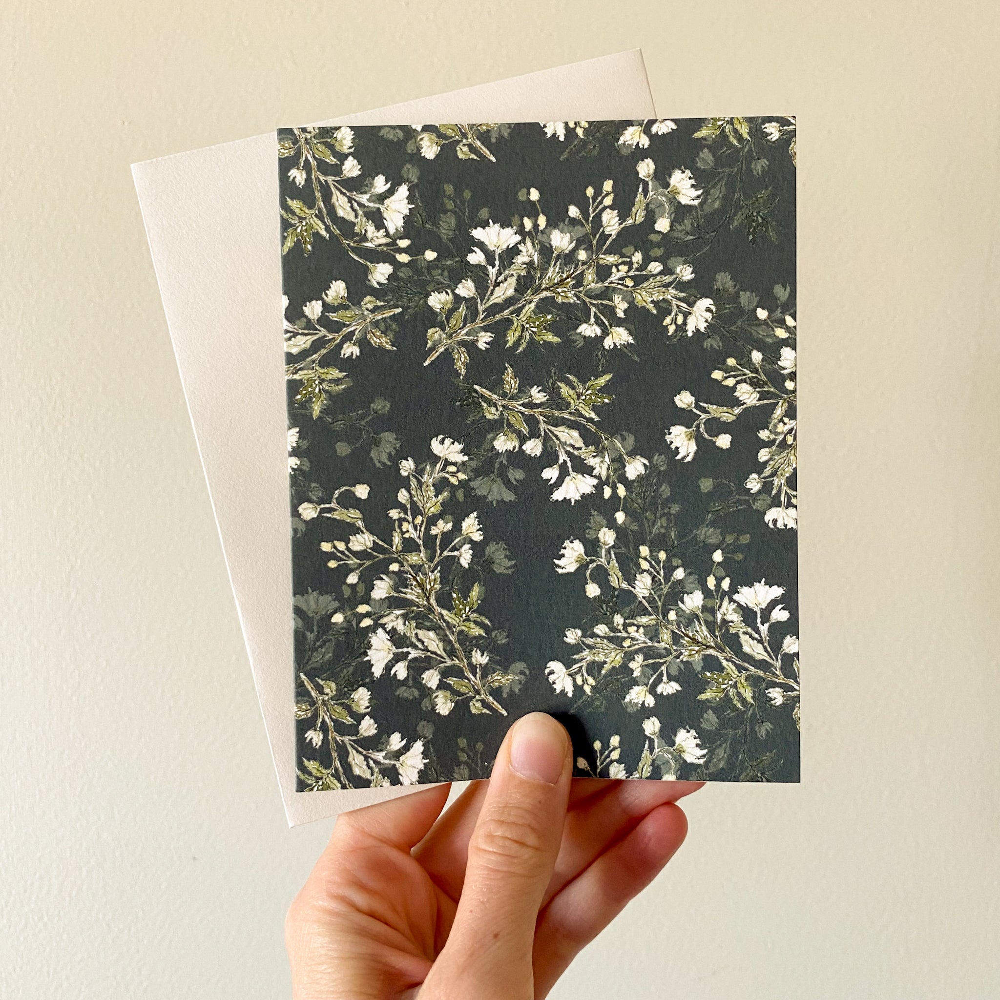 "Midnight Vines" Patterned Notecard