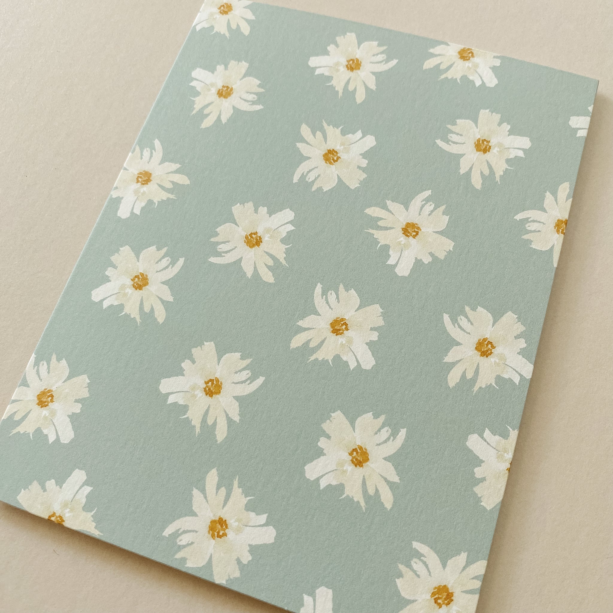 "Blue Daisies" Patterned Notecard