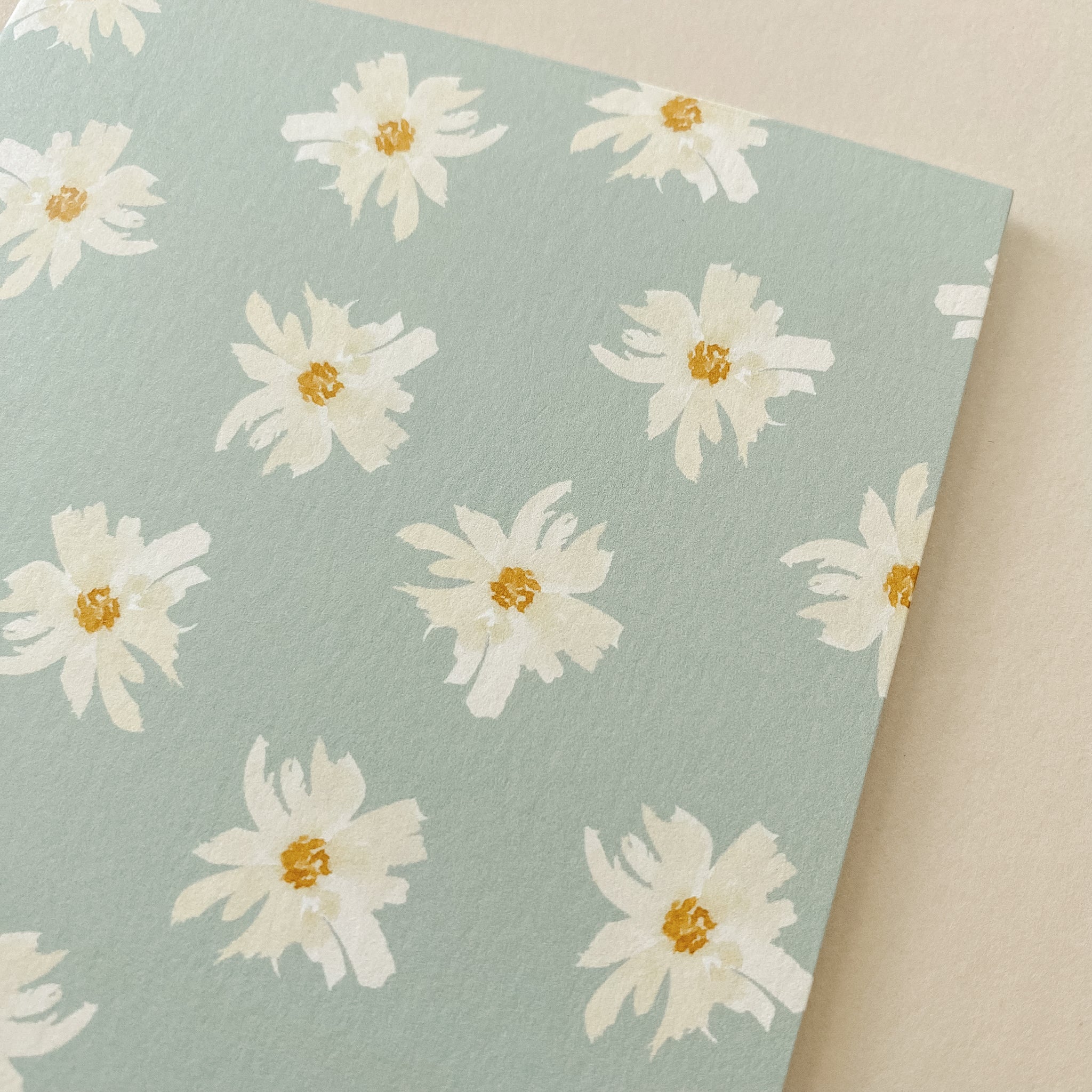 "Blue Daisies" Patterned Notecard