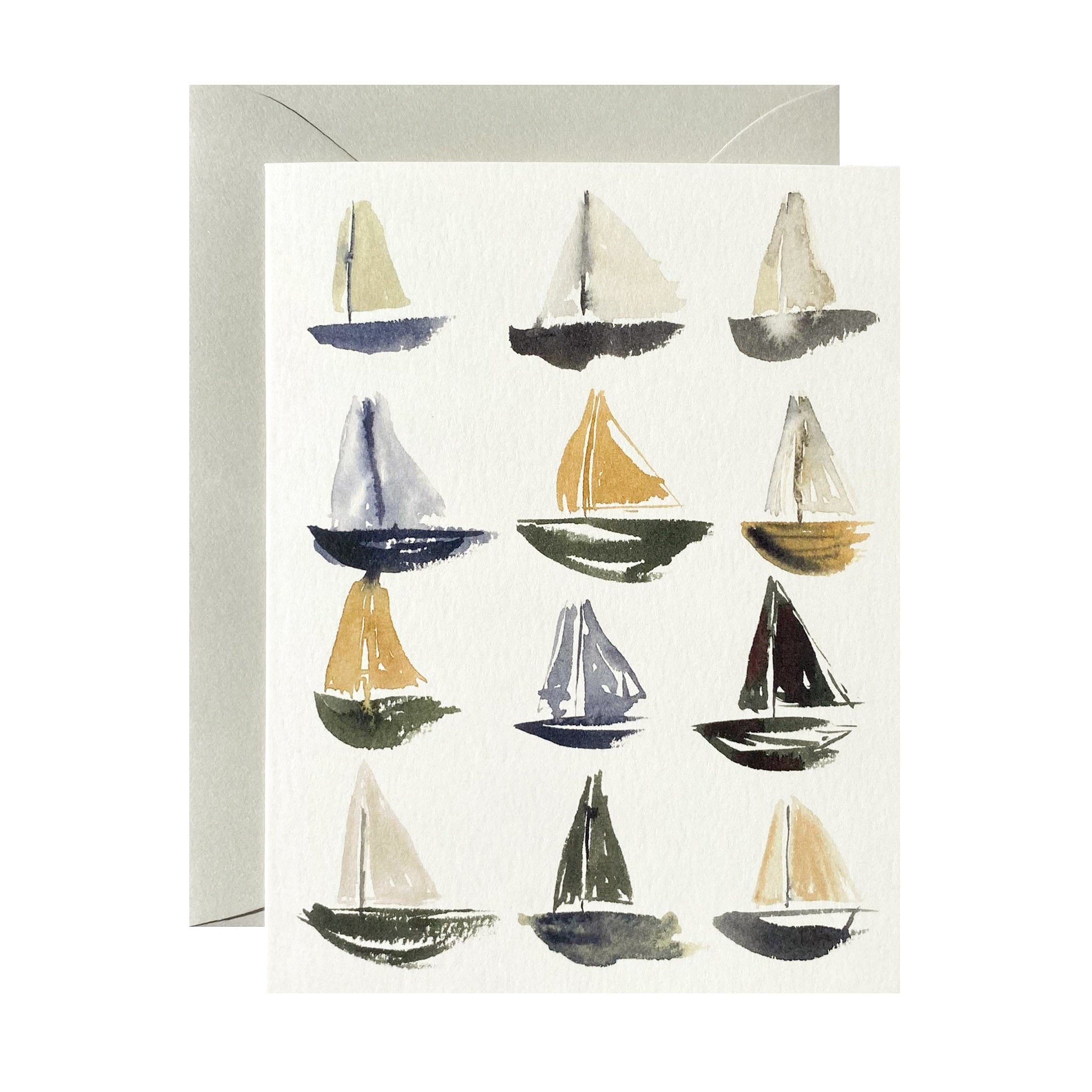 "Sailboats" Notecard