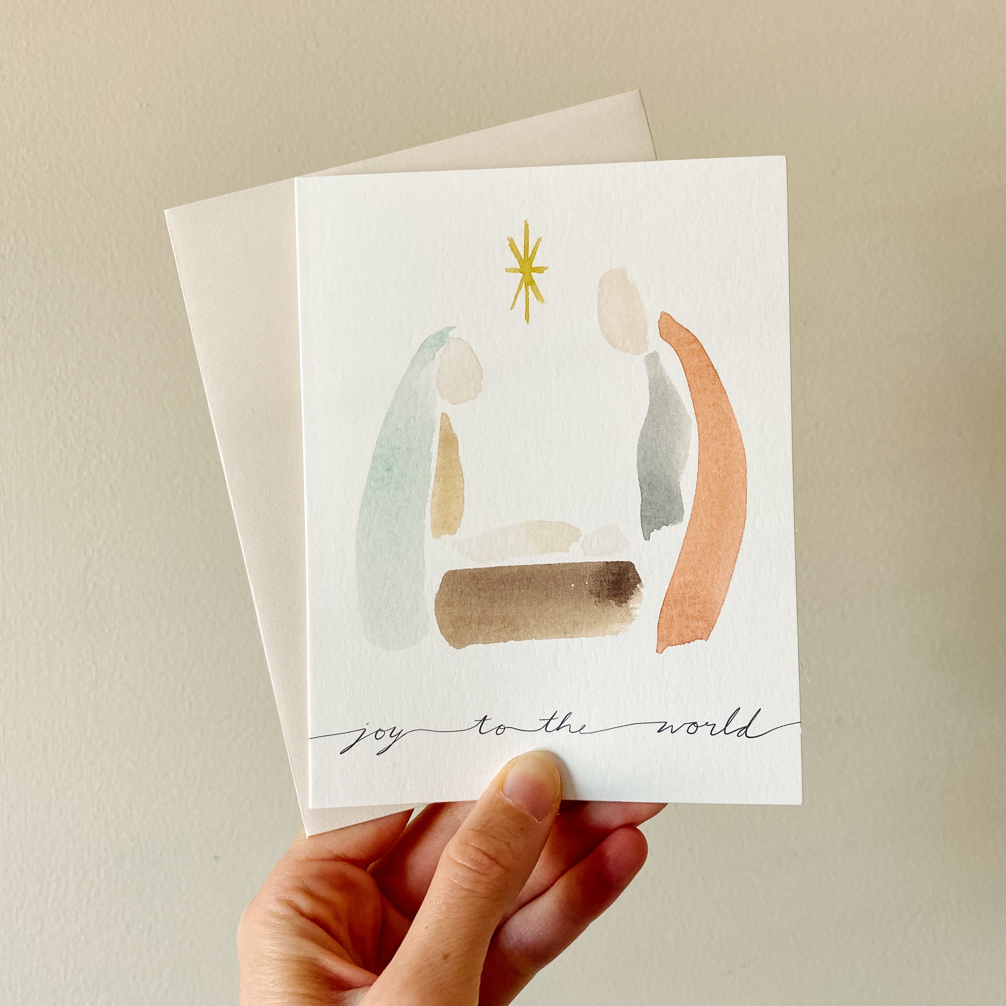 "Joy to the World" Nativity Notecard