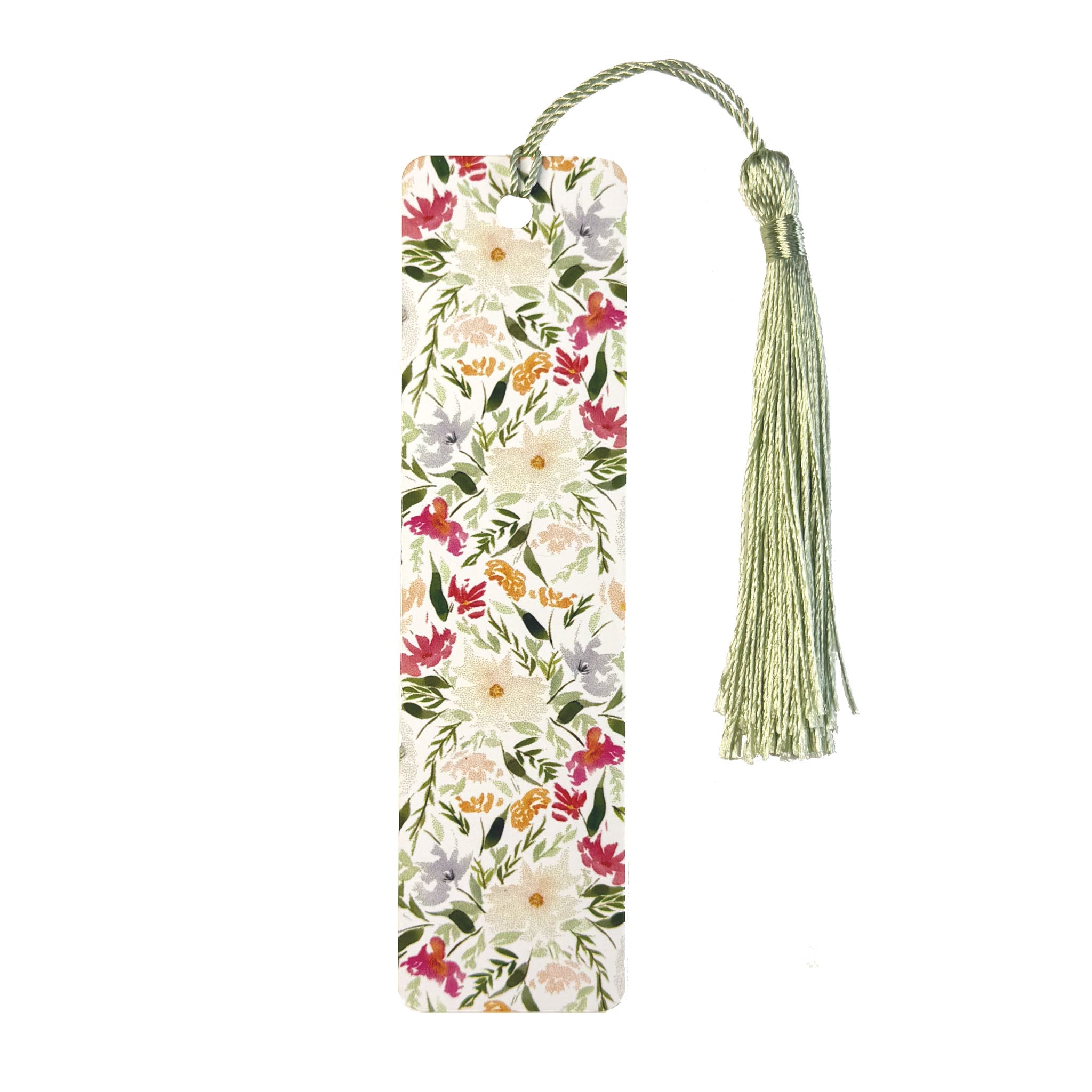 "Delicate Blooms" Metal Bookmark