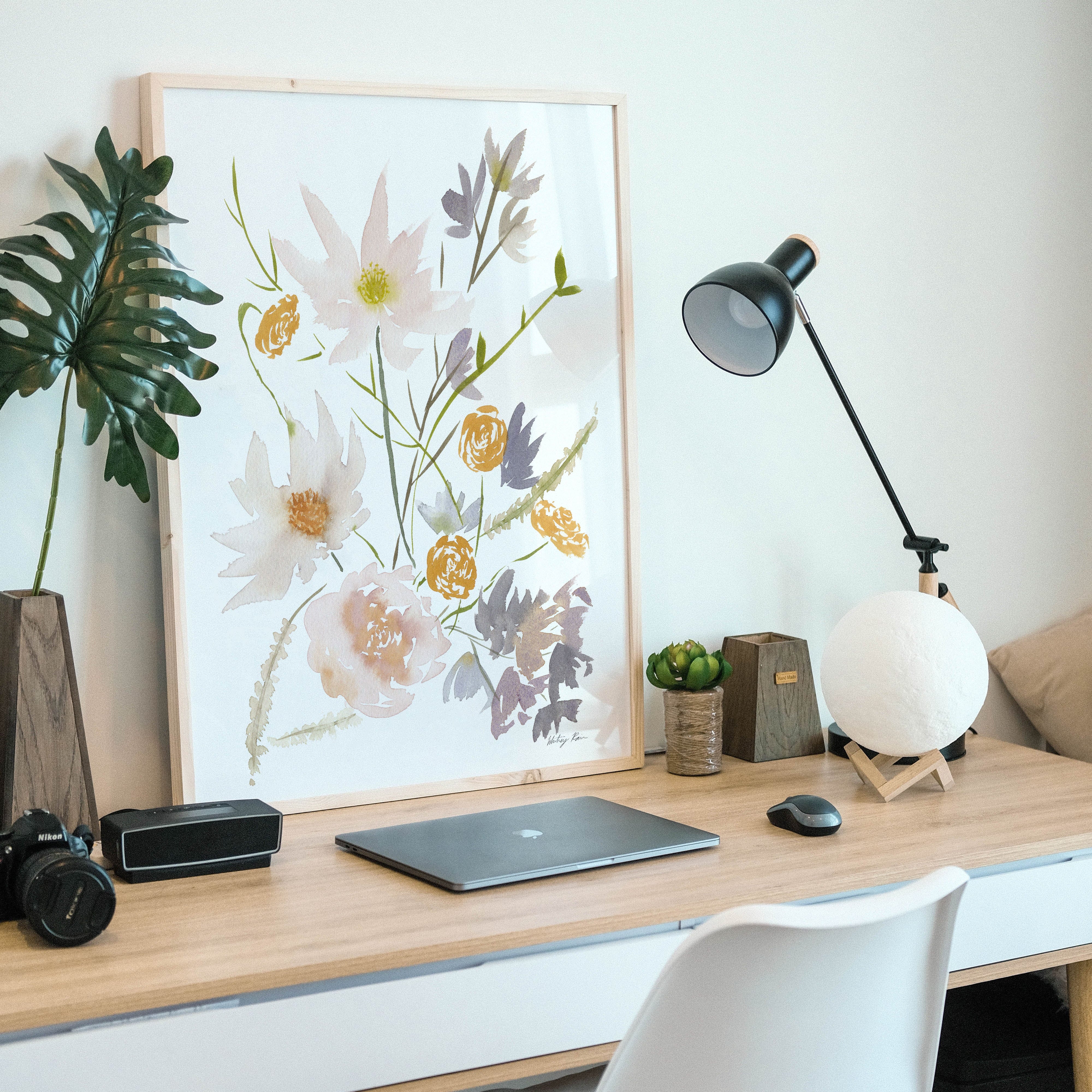 "Wildflowers in Bloom" Watercolor Print