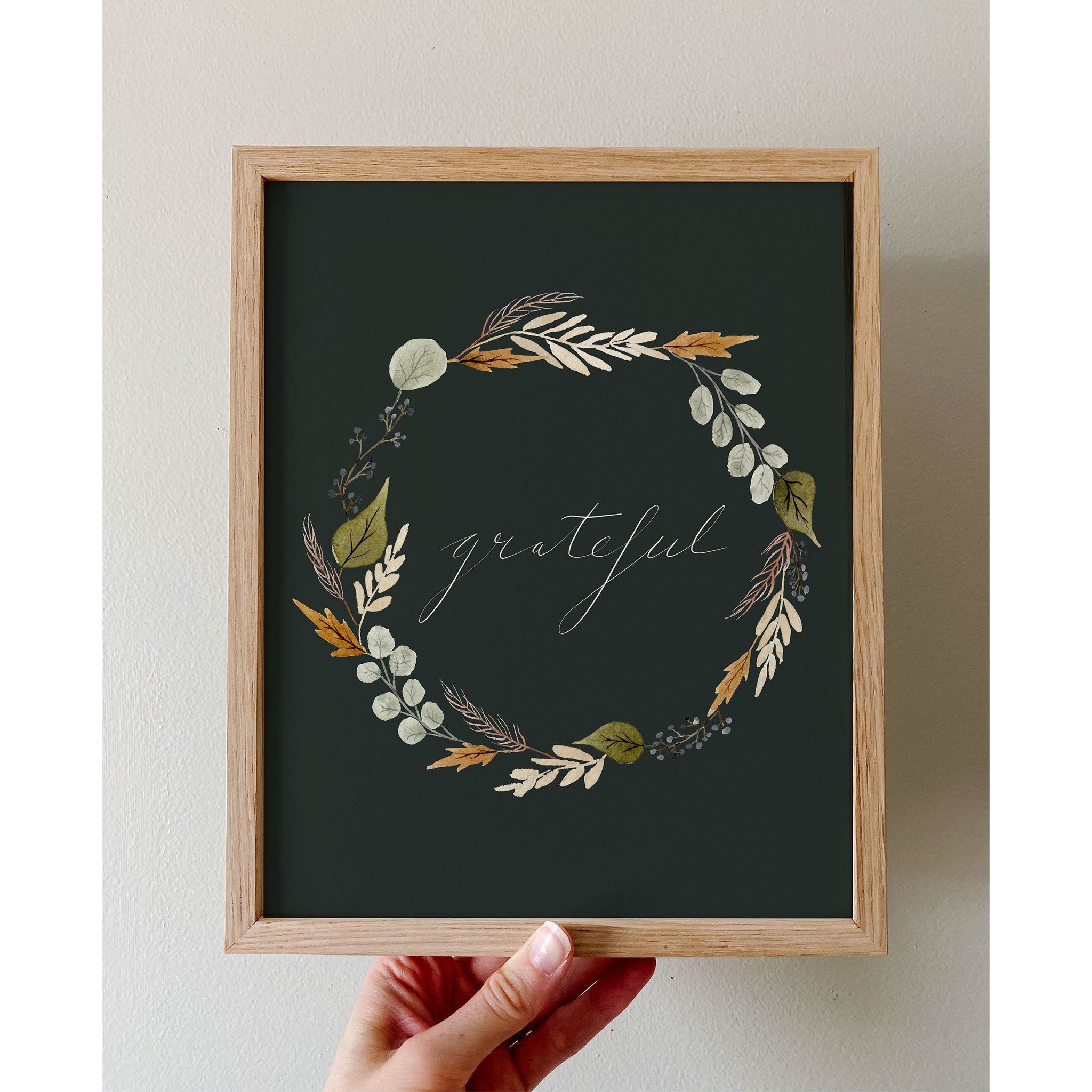 "Grateful in Green" Print