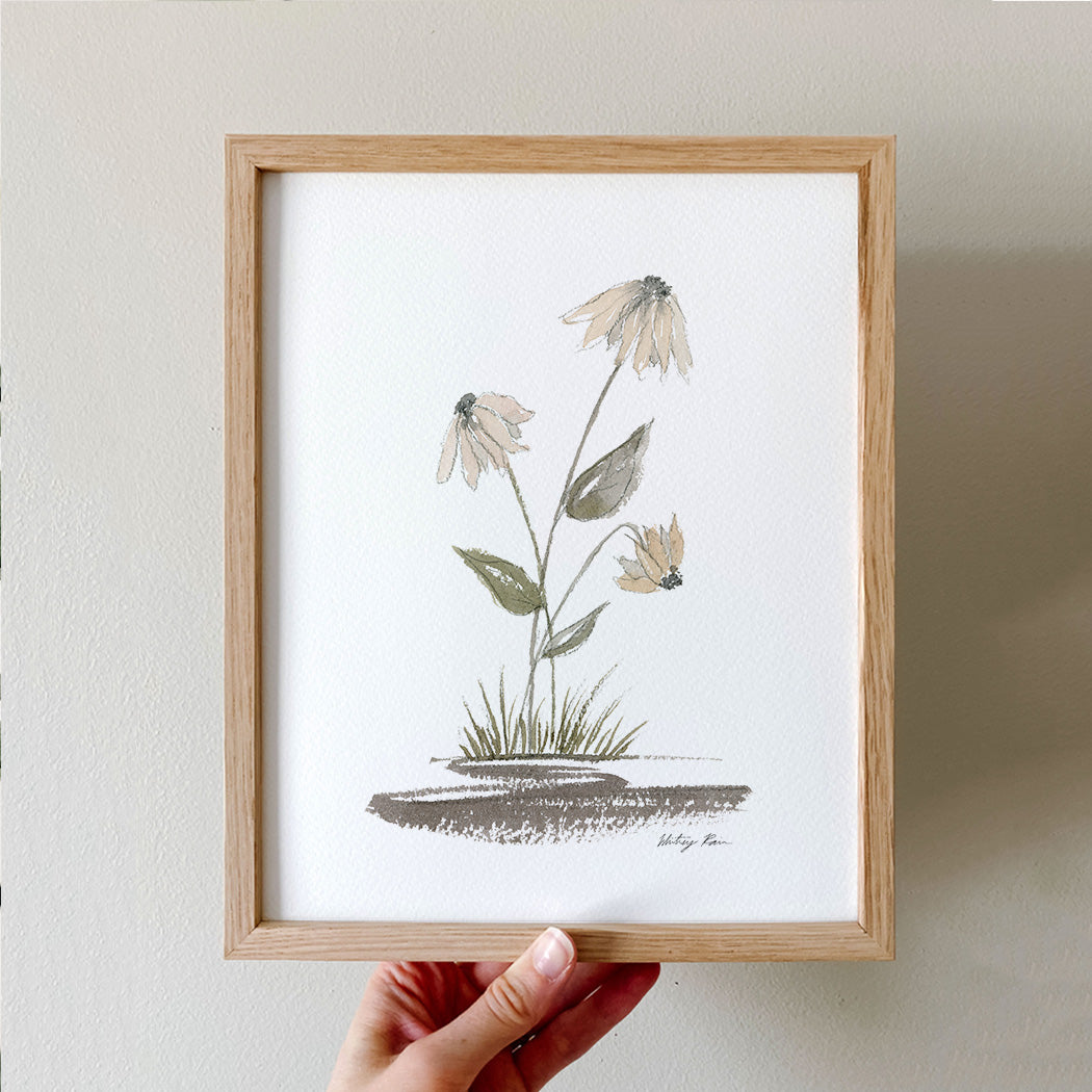 "Little Daisies" Watercolor Print