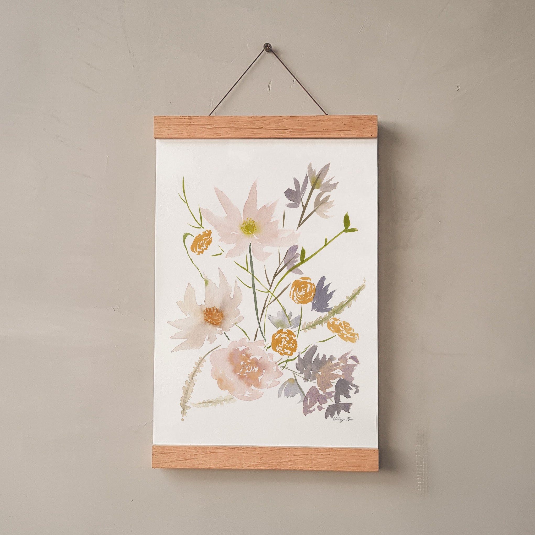 "Wildflowers in Bloom" Watercolor Print