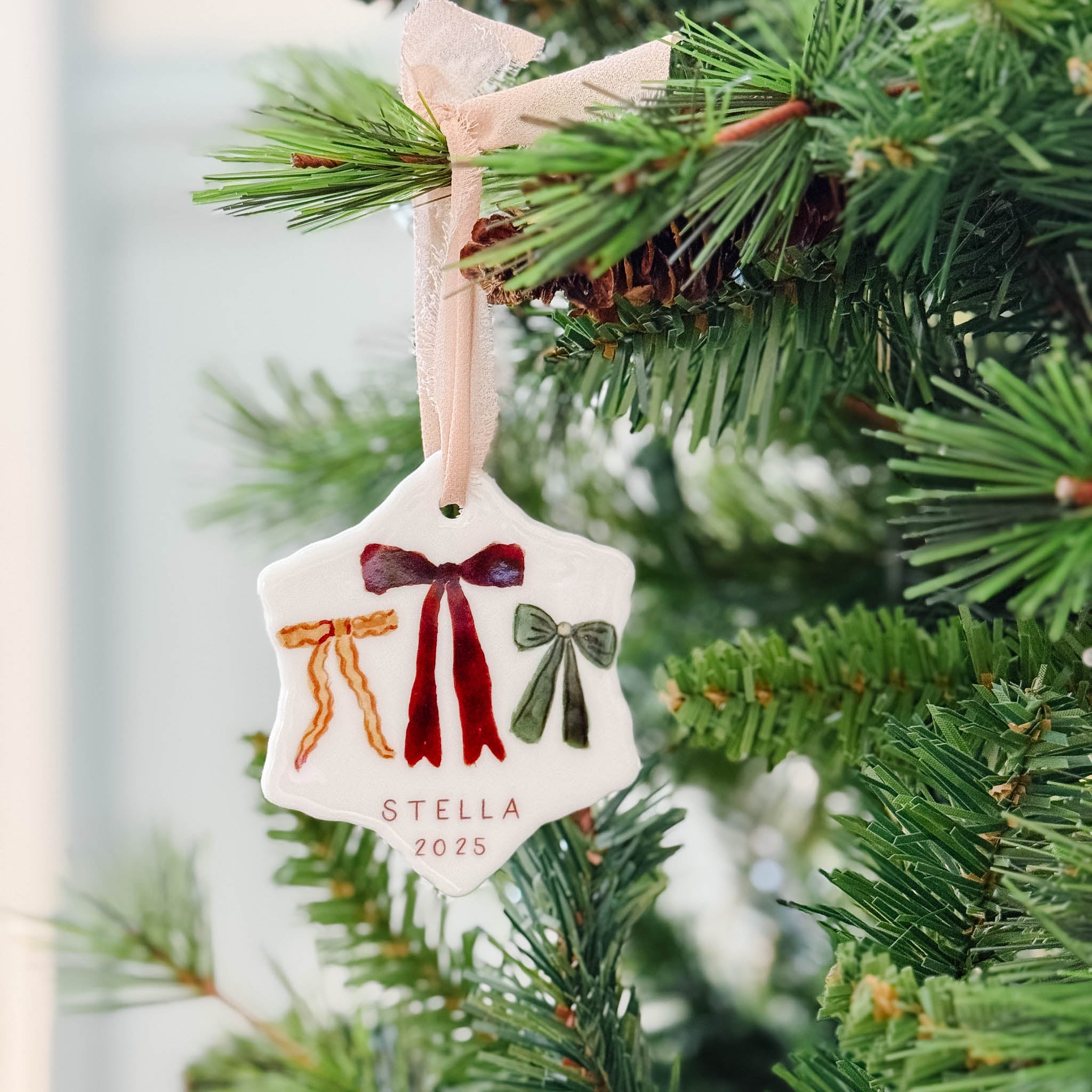 Personalized 2025 Bows Ornament