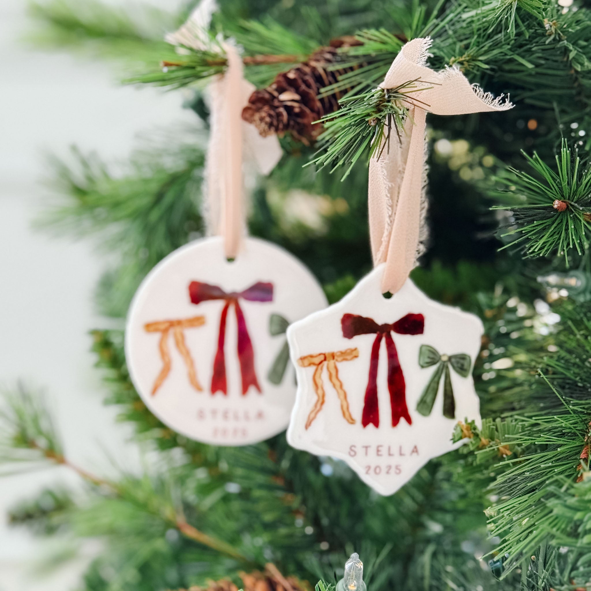Personalized 2025 Bows Ornament