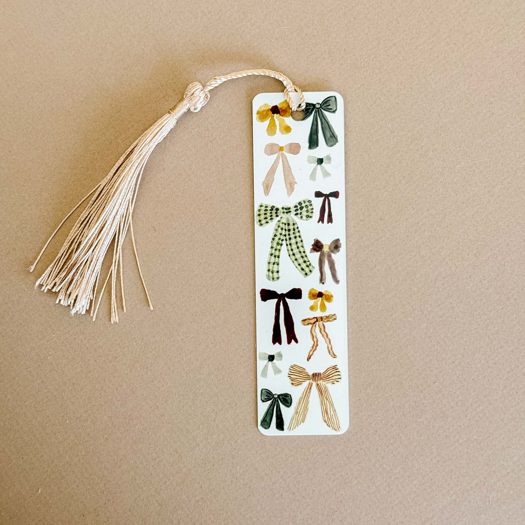 "Bows" Metal Bookmark