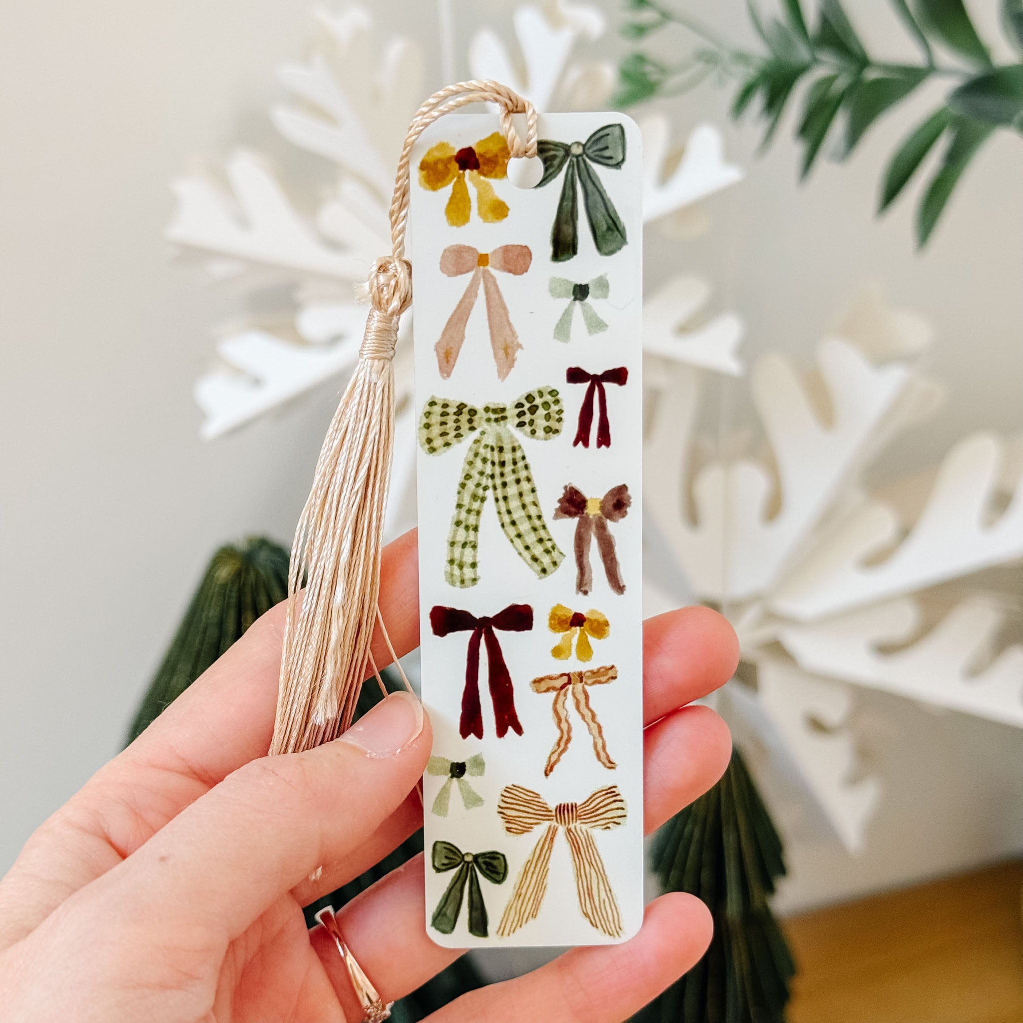 "Bows" Metal Bookmark