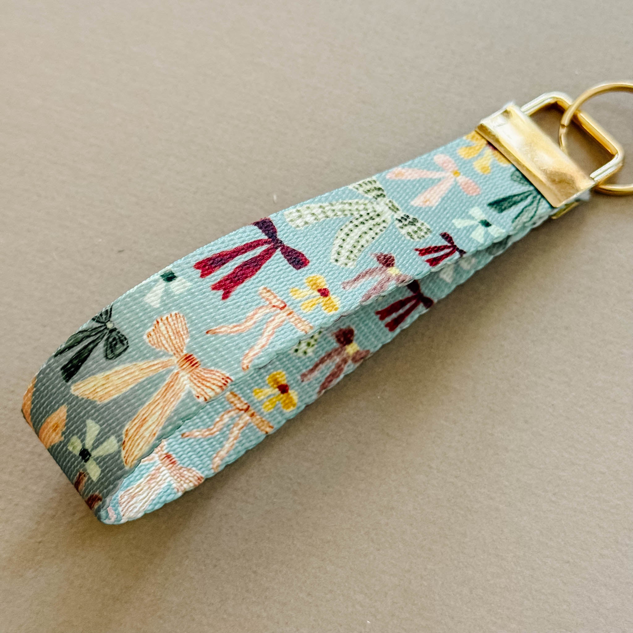 "Bows" Wristlet Keychain