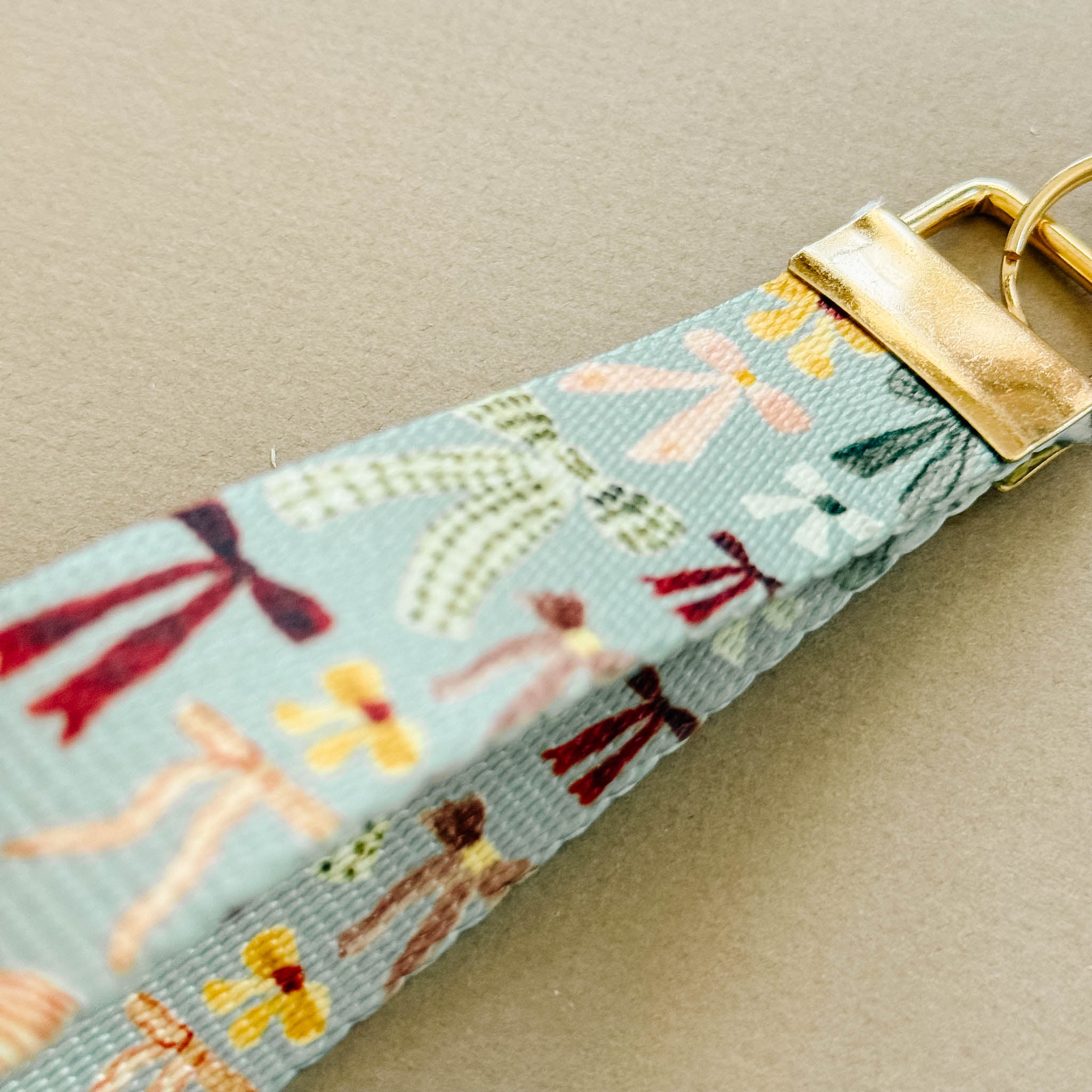 "Bows" Wristlet Keychain