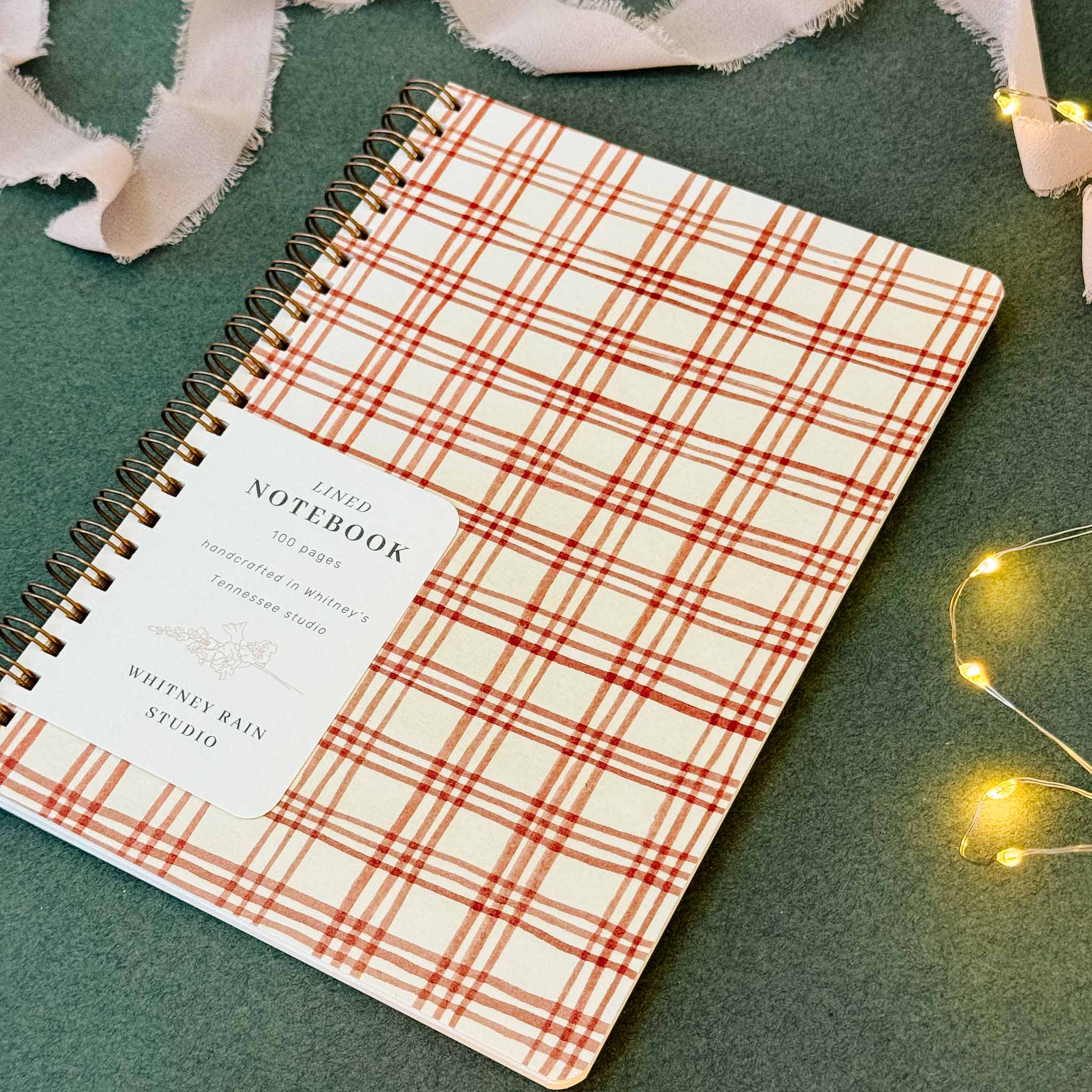 Vintage Plaid Notebook
