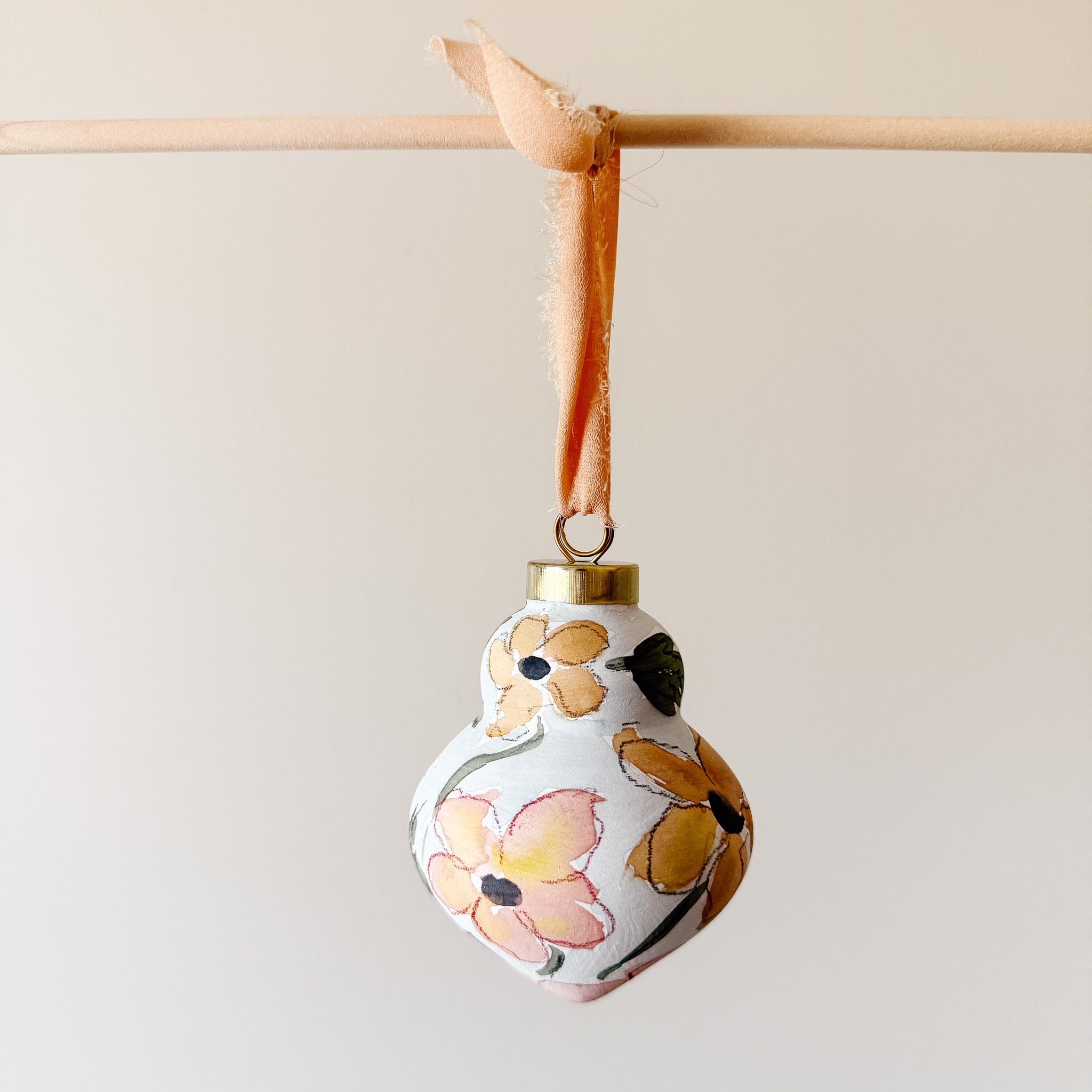 "Summer Garden" Hand Painted Ornament