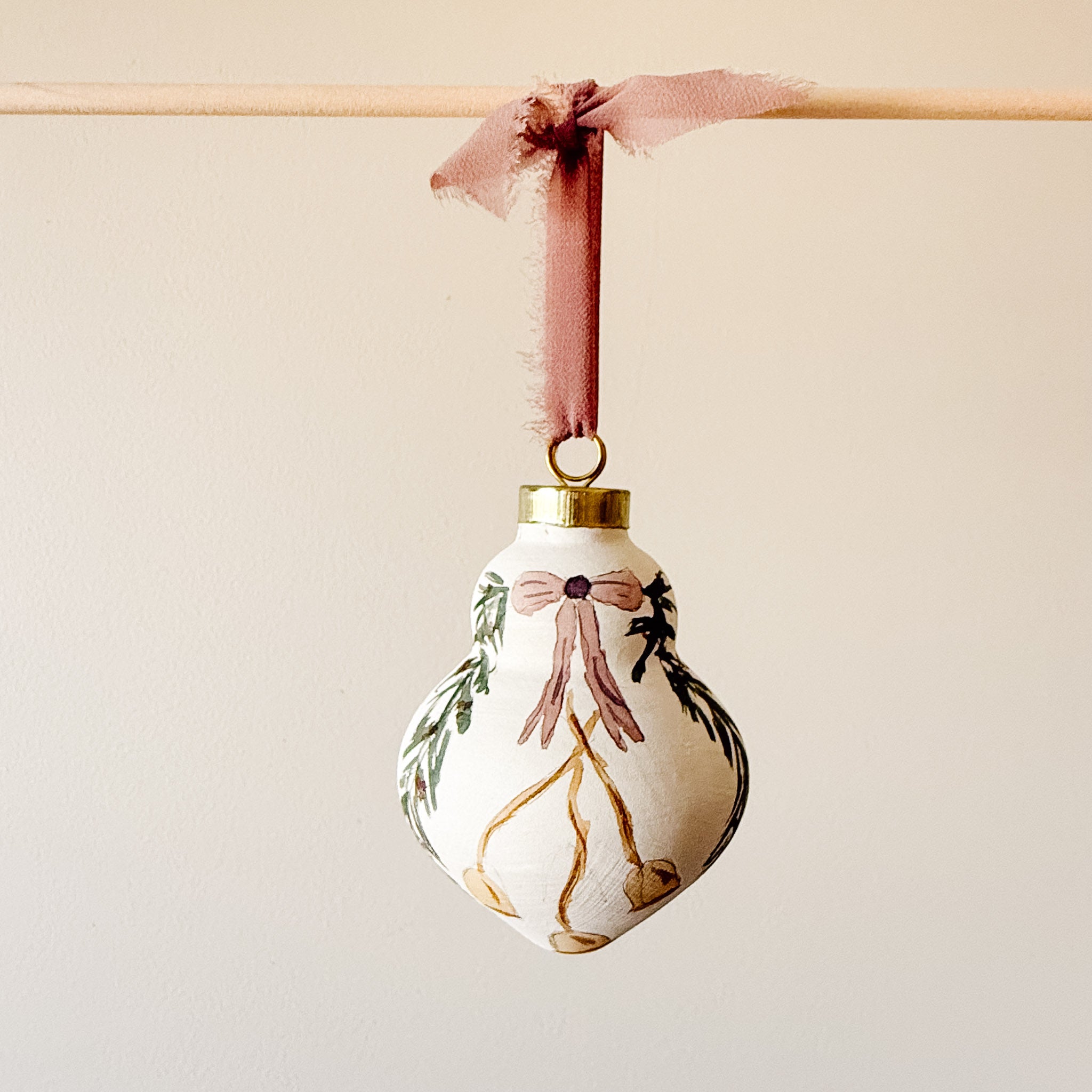 "Deck The Halls" Hand Painted Ornament