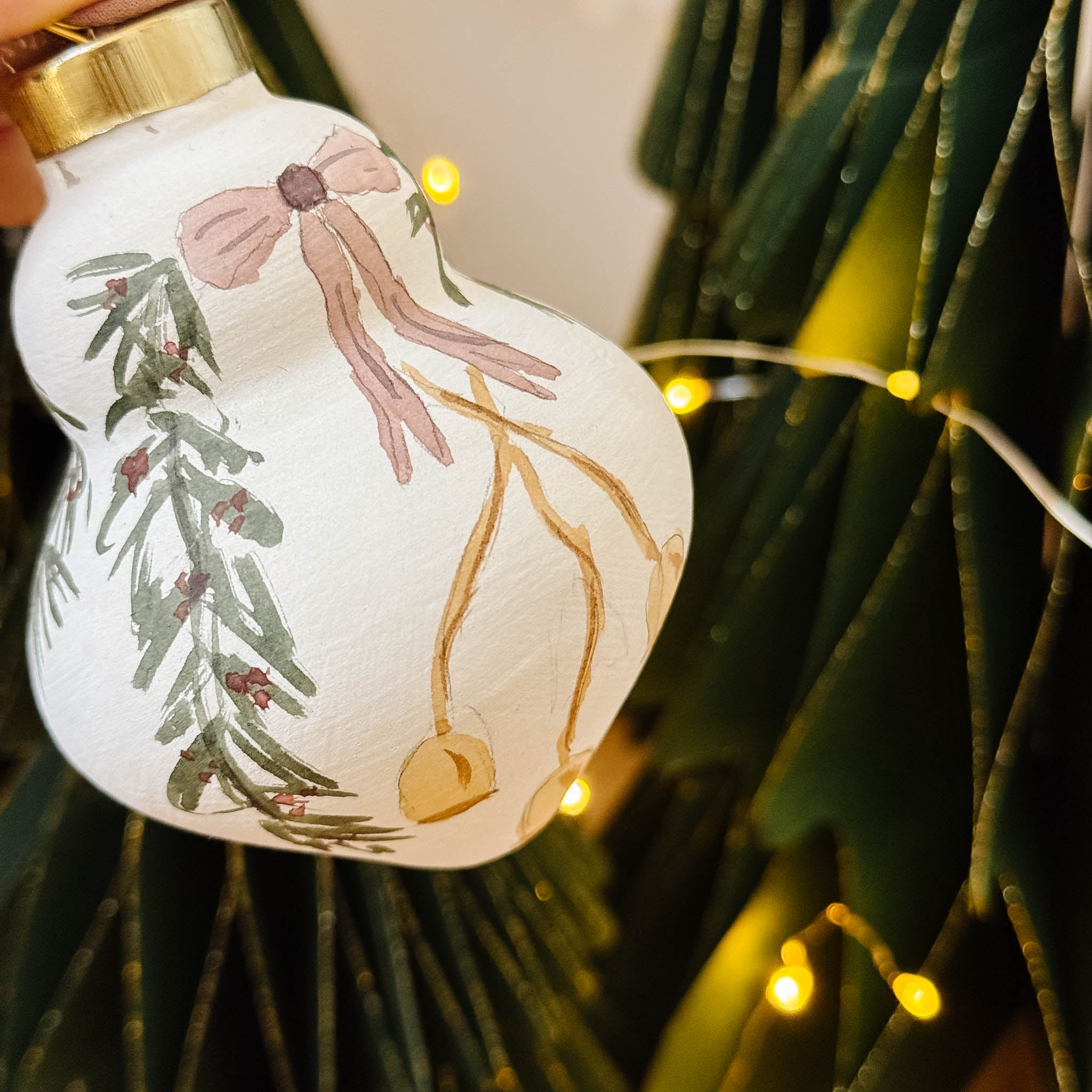 "Deck The Halls" Hand Painted Ornament