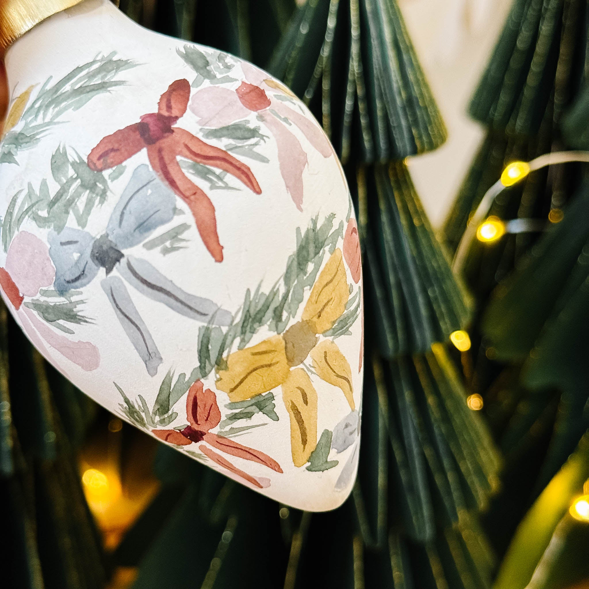 "Garland" Hand Painted Ornament