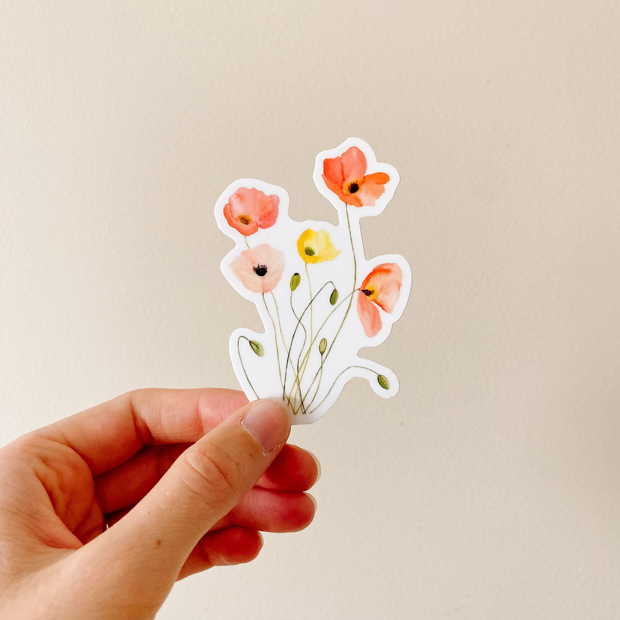 Iceland Poppies Sticker