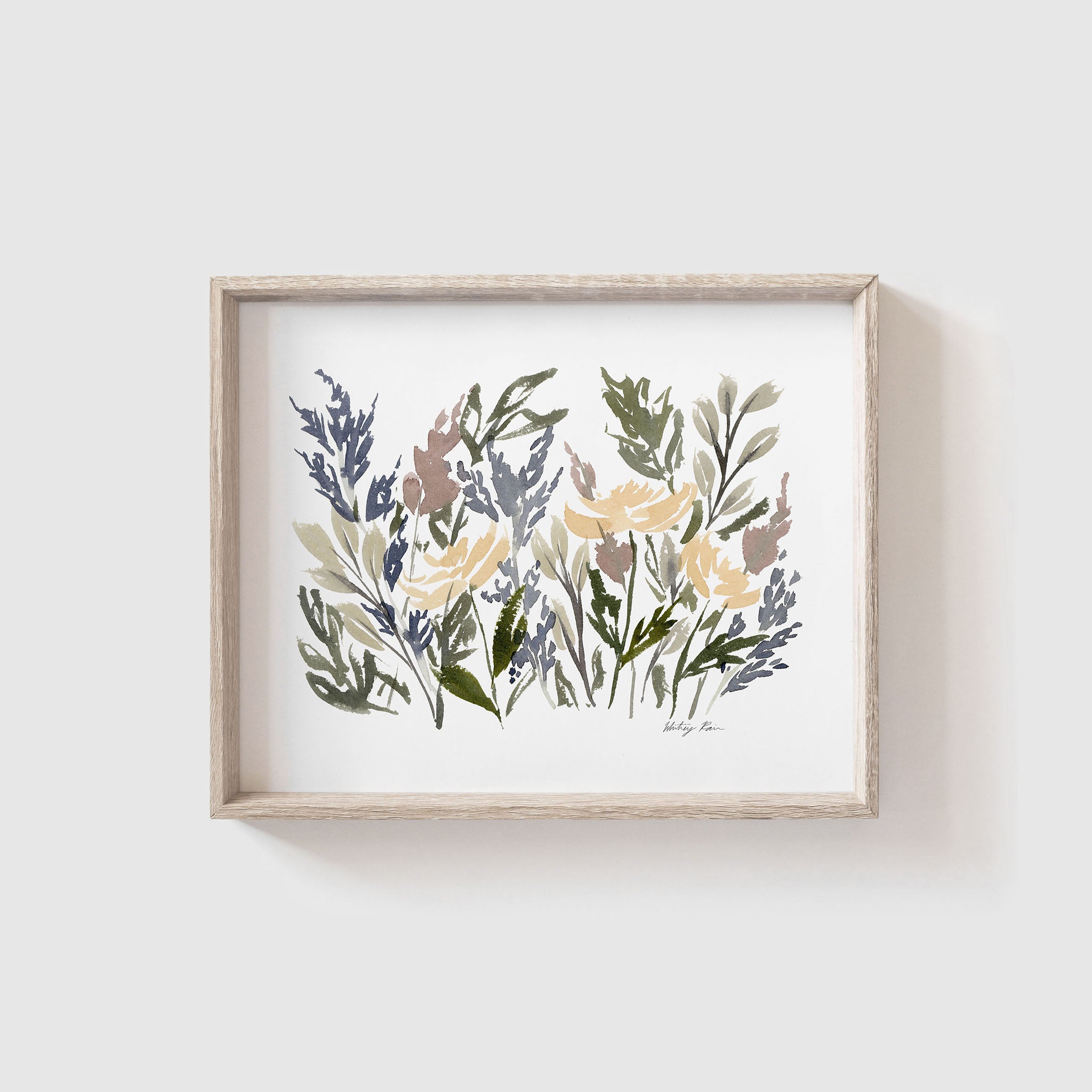 "Little Field of Flowers" Watercolor Art Print