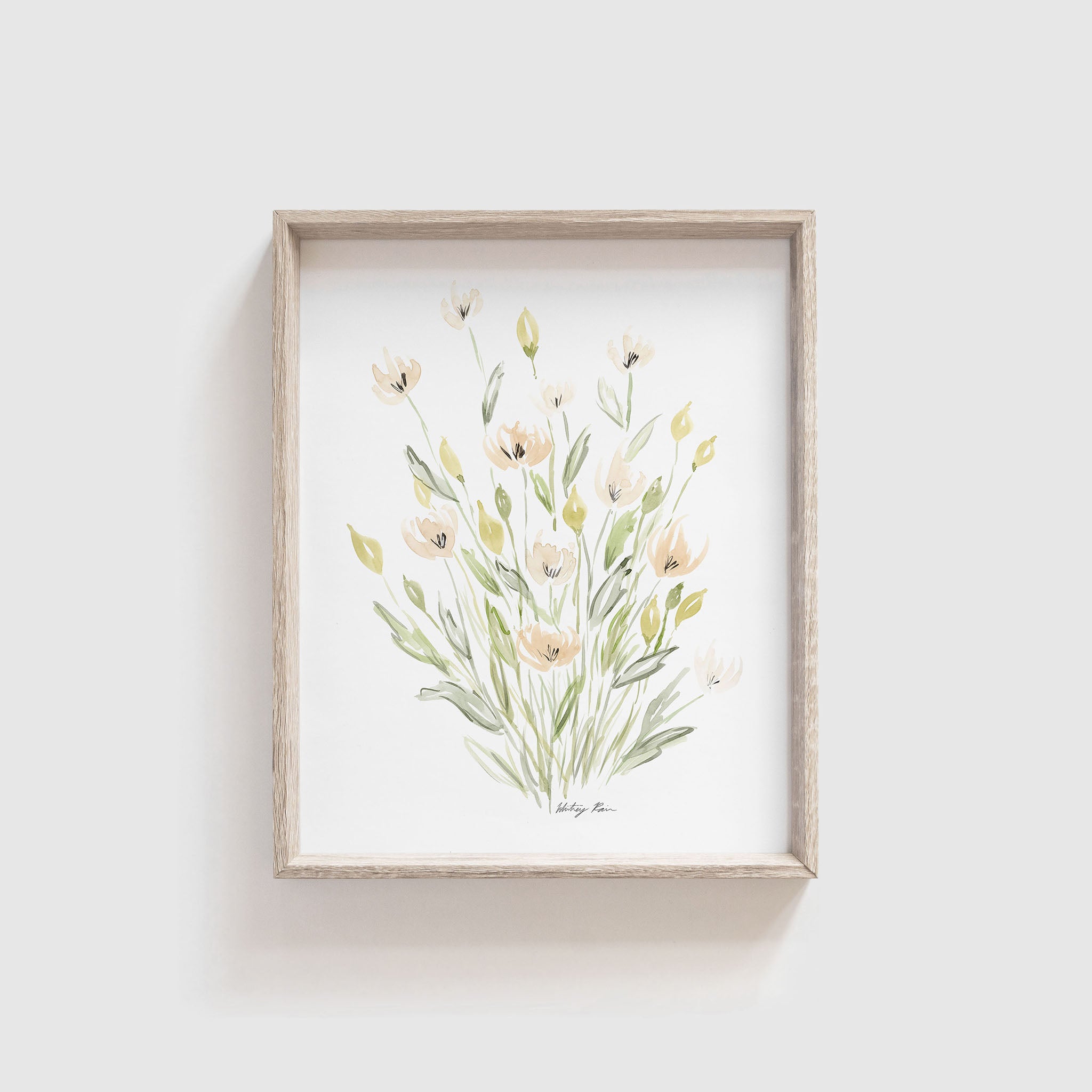 "Little Pink Flowers" Watercolor Print