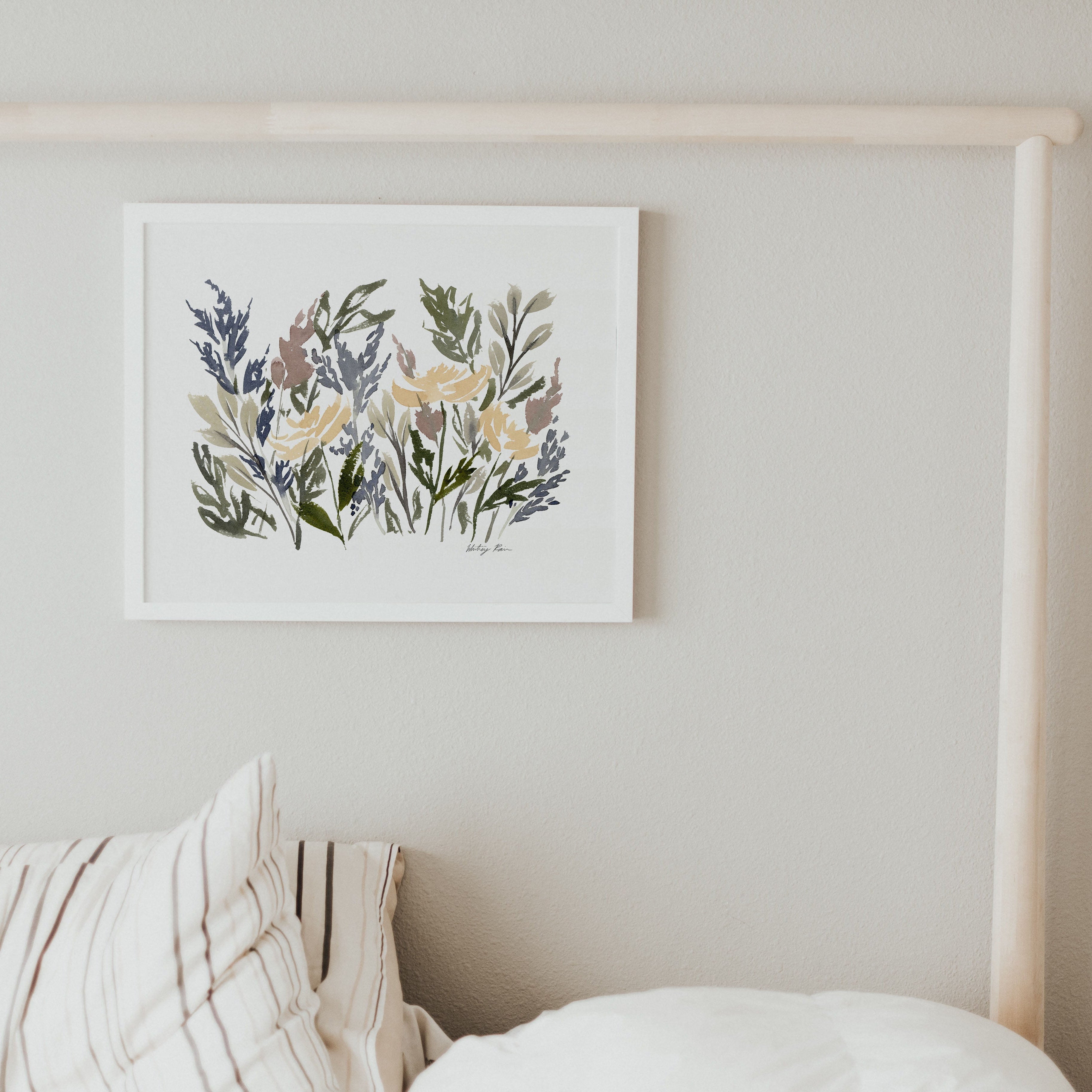 "Little Field of Flowers" Watercolor Art Print