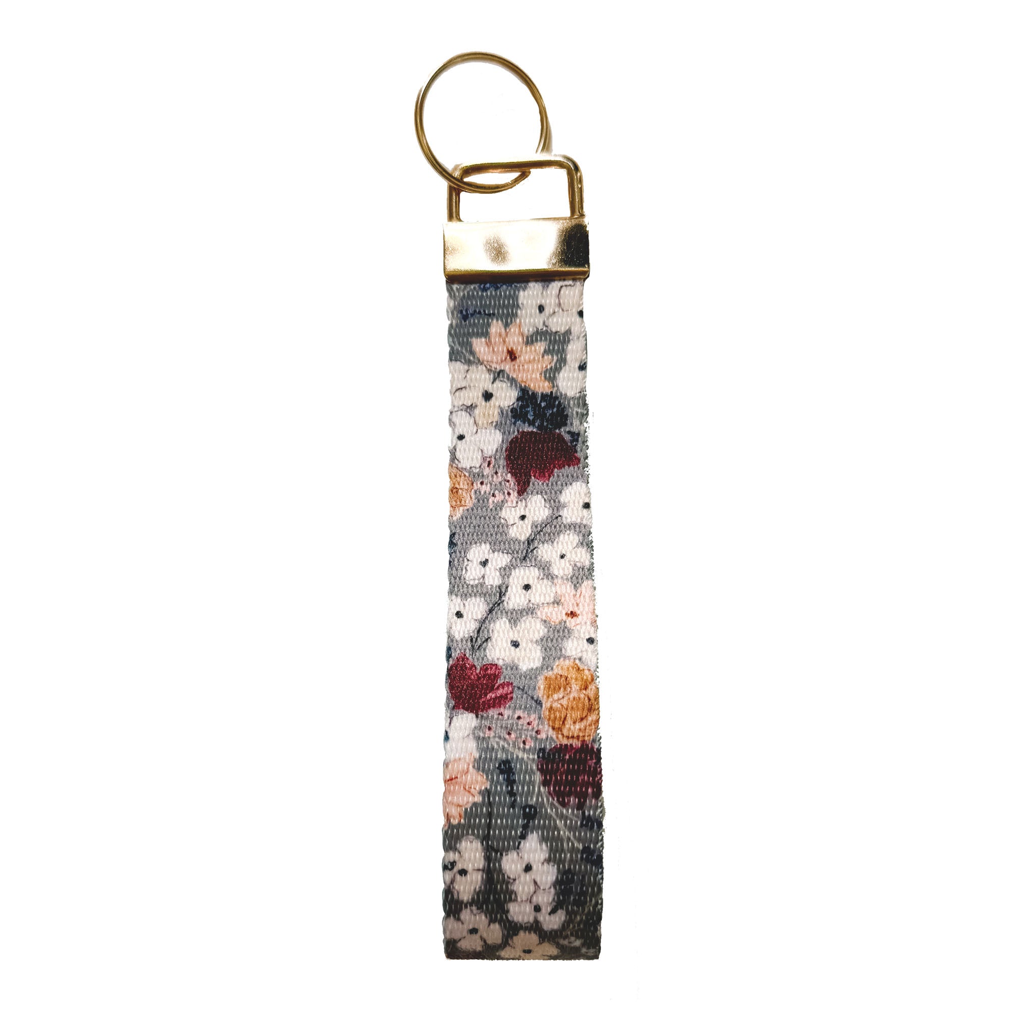 Wristlet Keychain Artist Made Watercolor "Vintage Meadow"