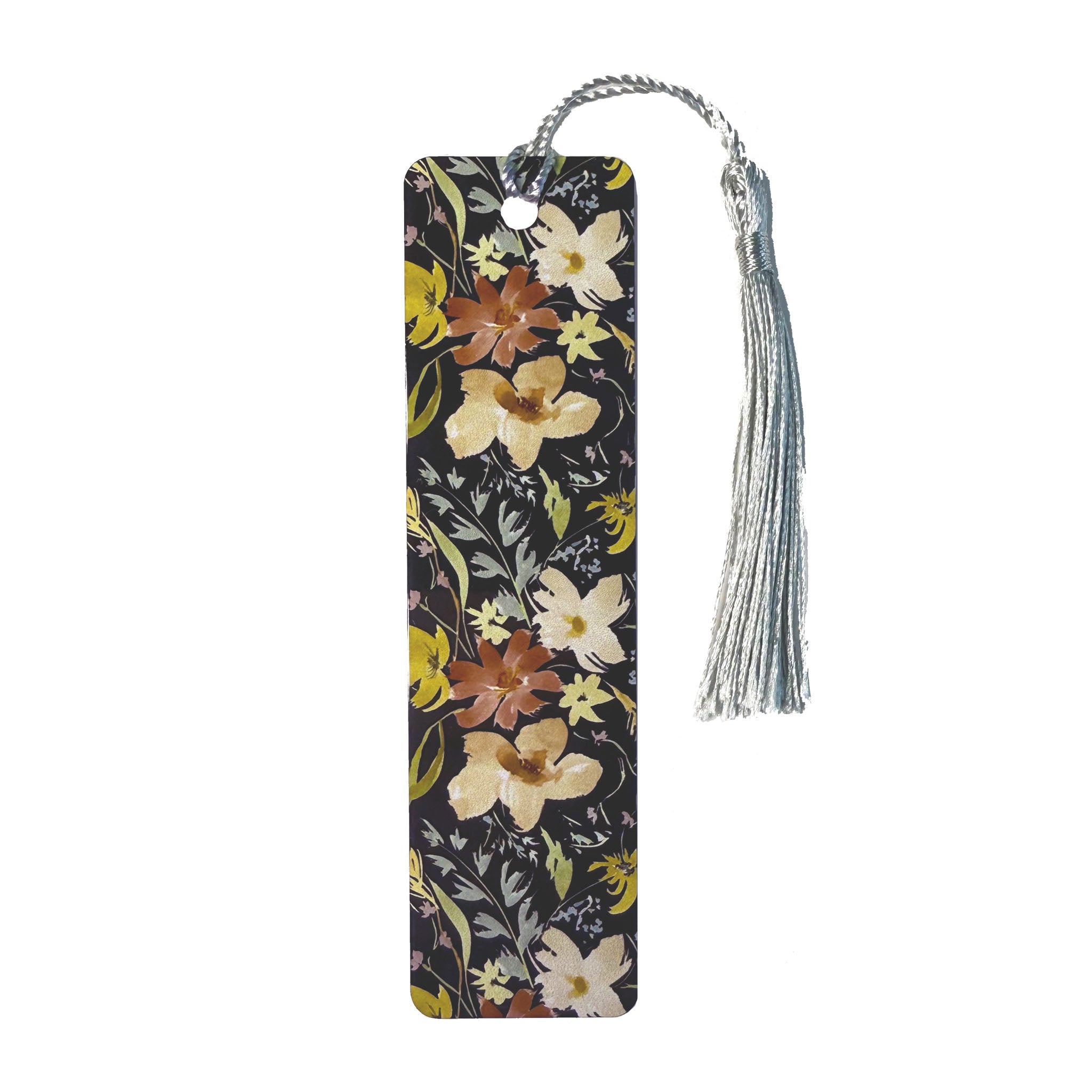 "Midnight Blooms" Metal Bookmark