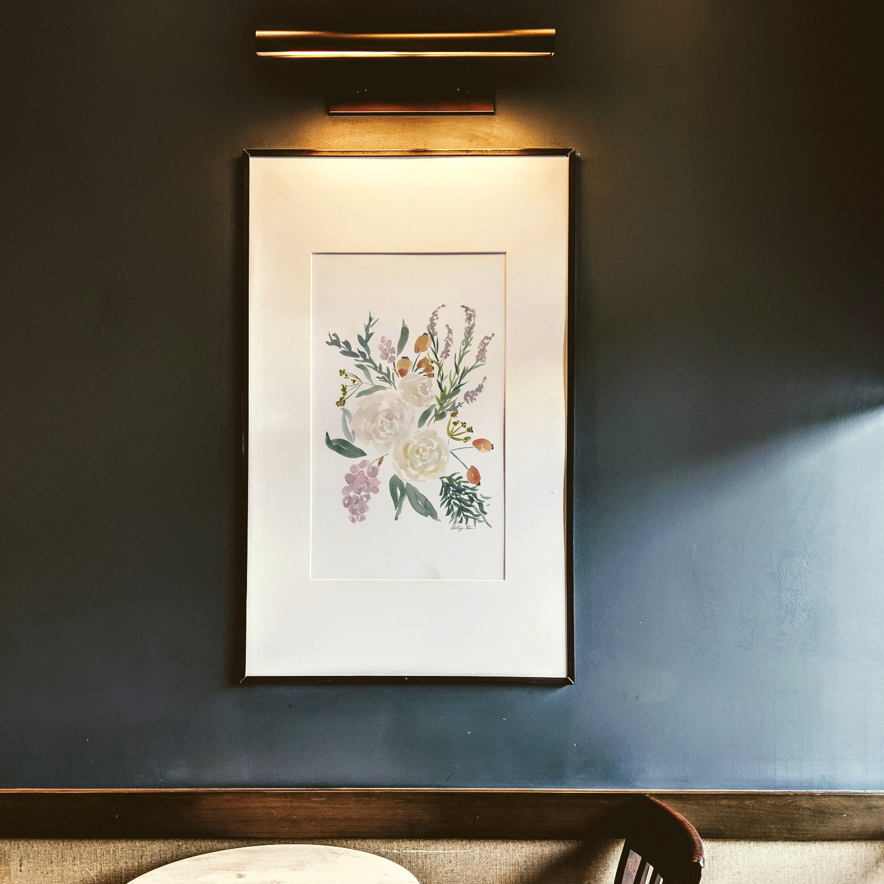 "Floral Composition" Watercolor Art Print