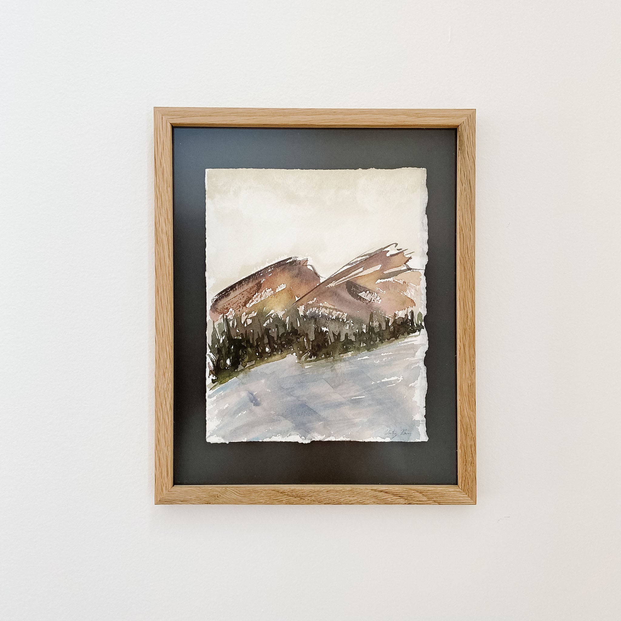 "Mountain Lake" Framed Original