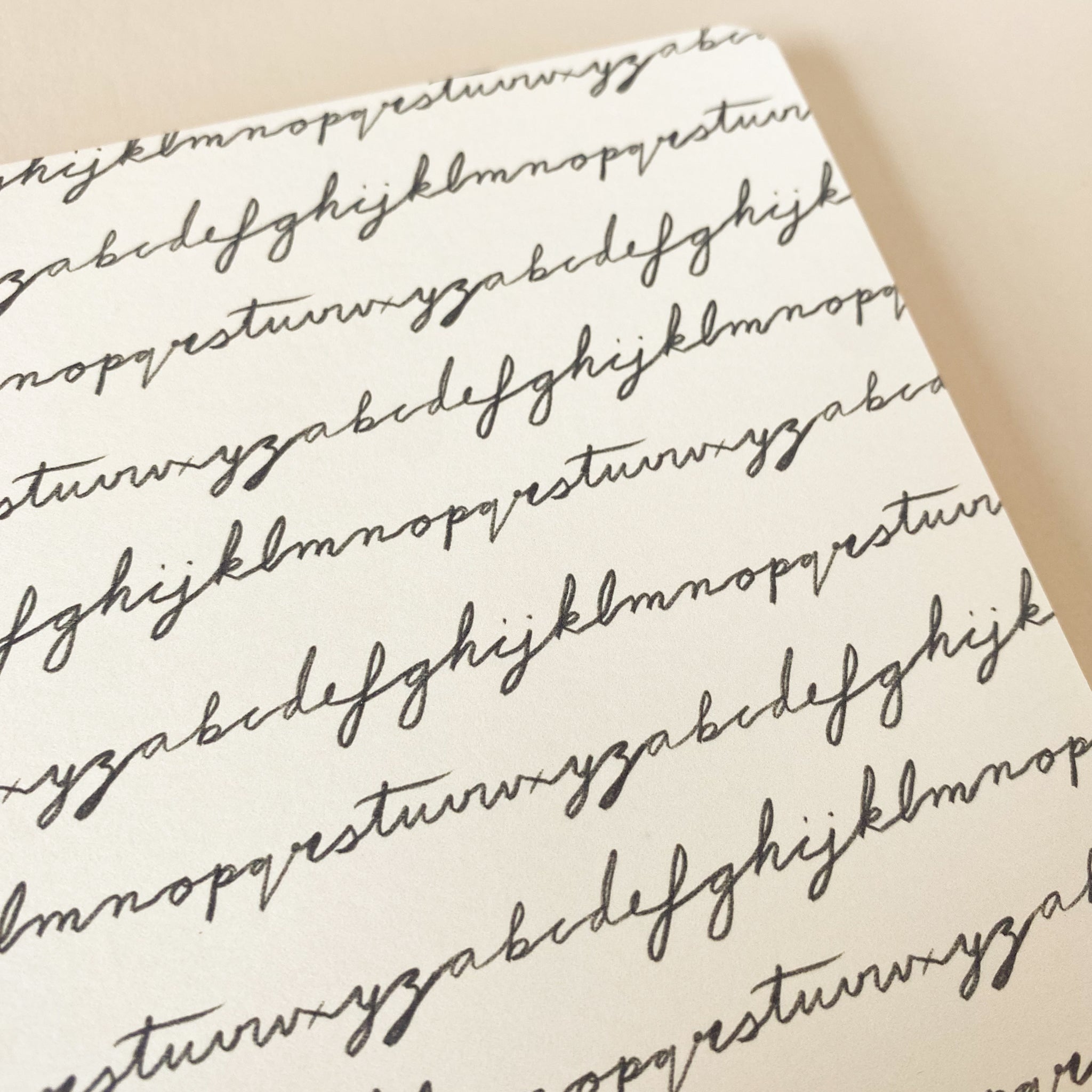 Alphabet Script Notebook