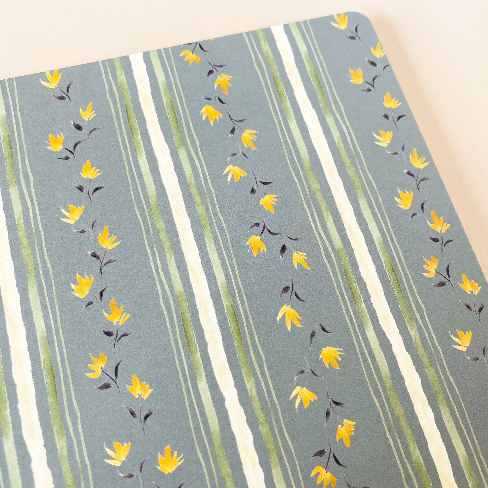 Blue Cottage Stripes Notebook