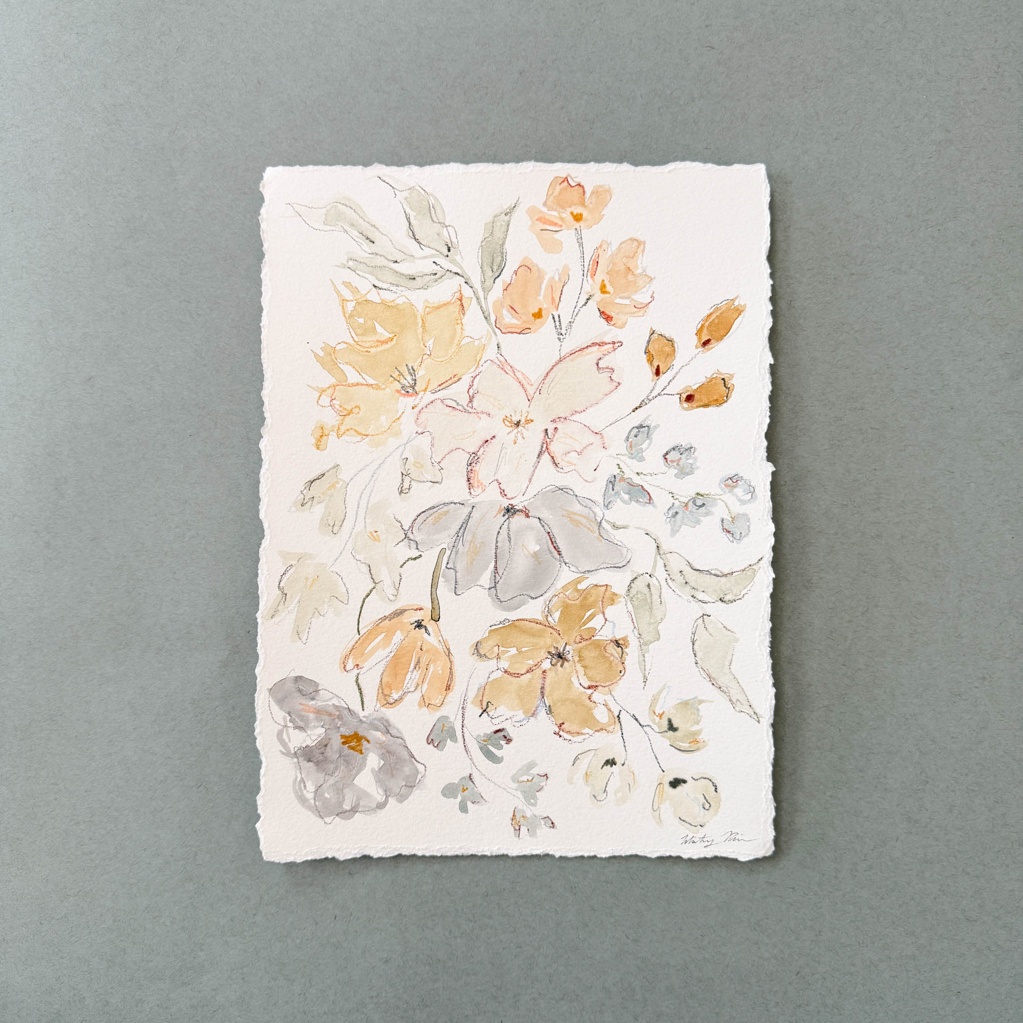 8.5x12 Original Watercolor Painting