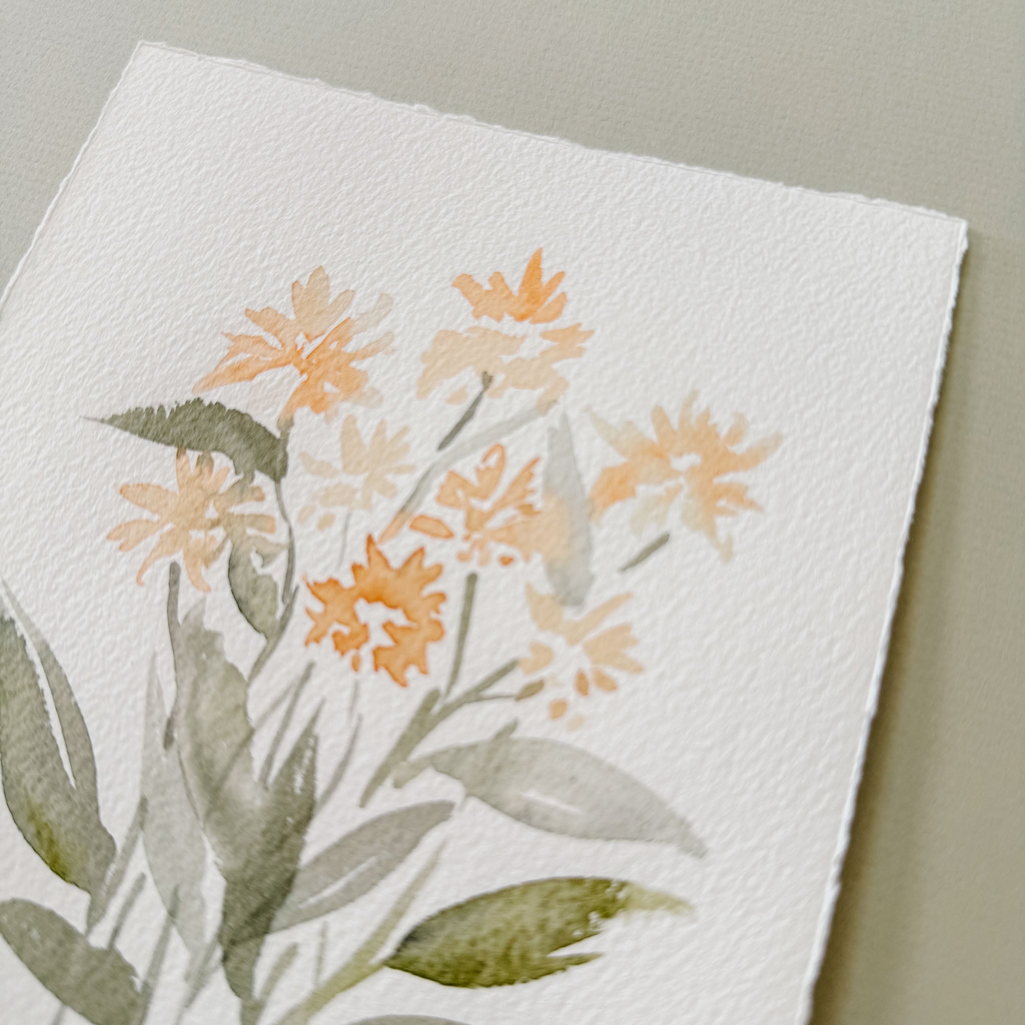 7.25x5.5 Original Watercolor Painting