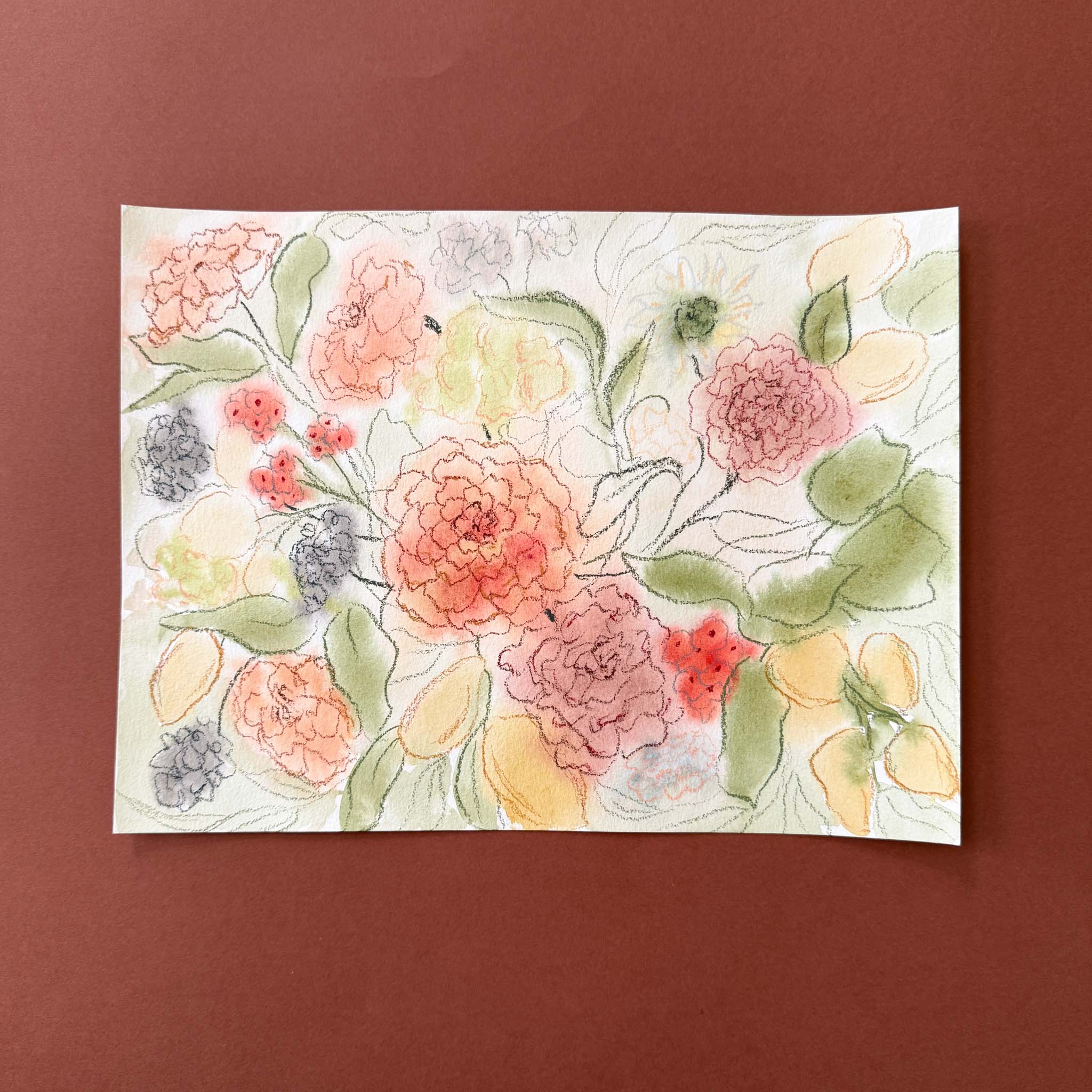 9x12 Original Watercolor Painting