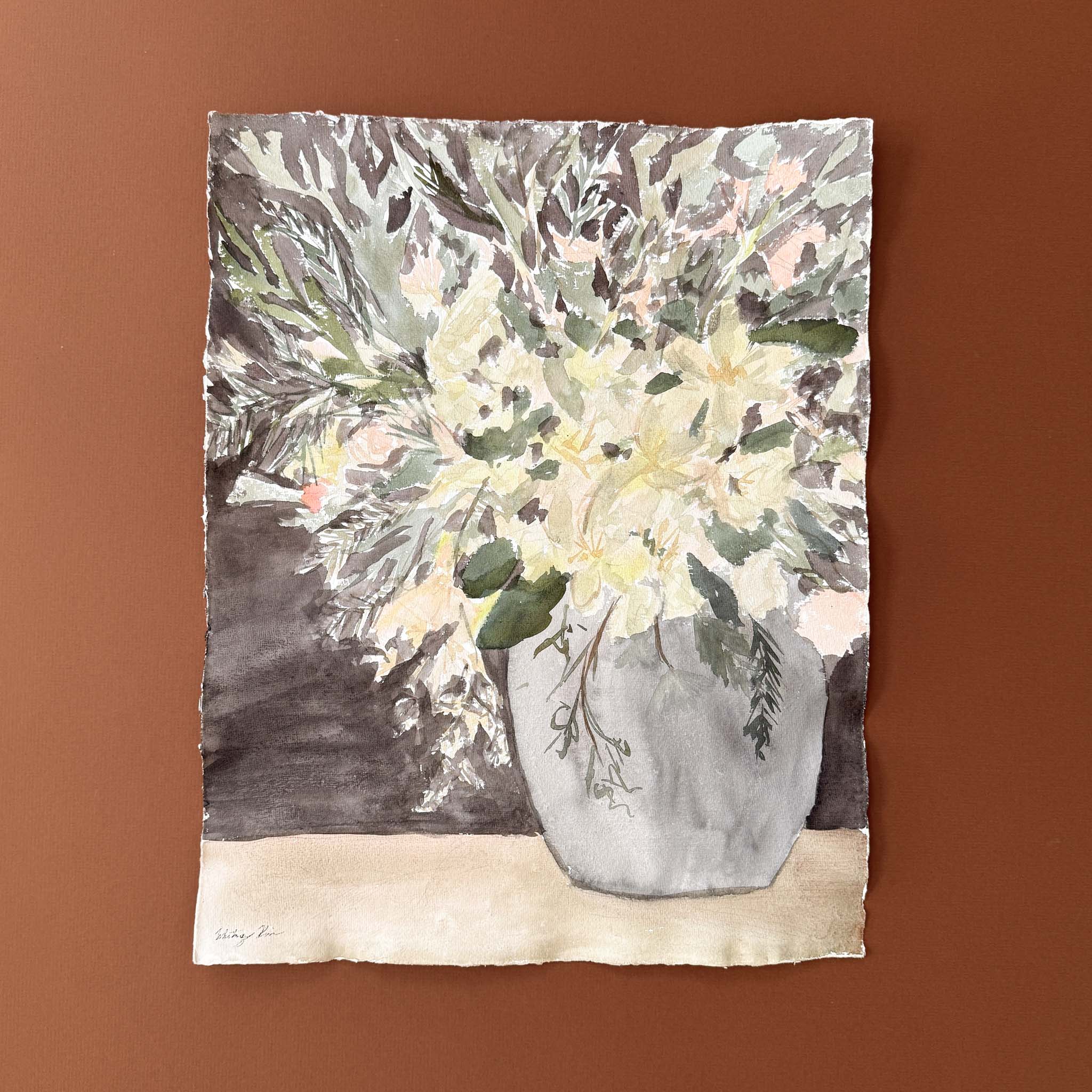 15x19 Original Watercolor Painting