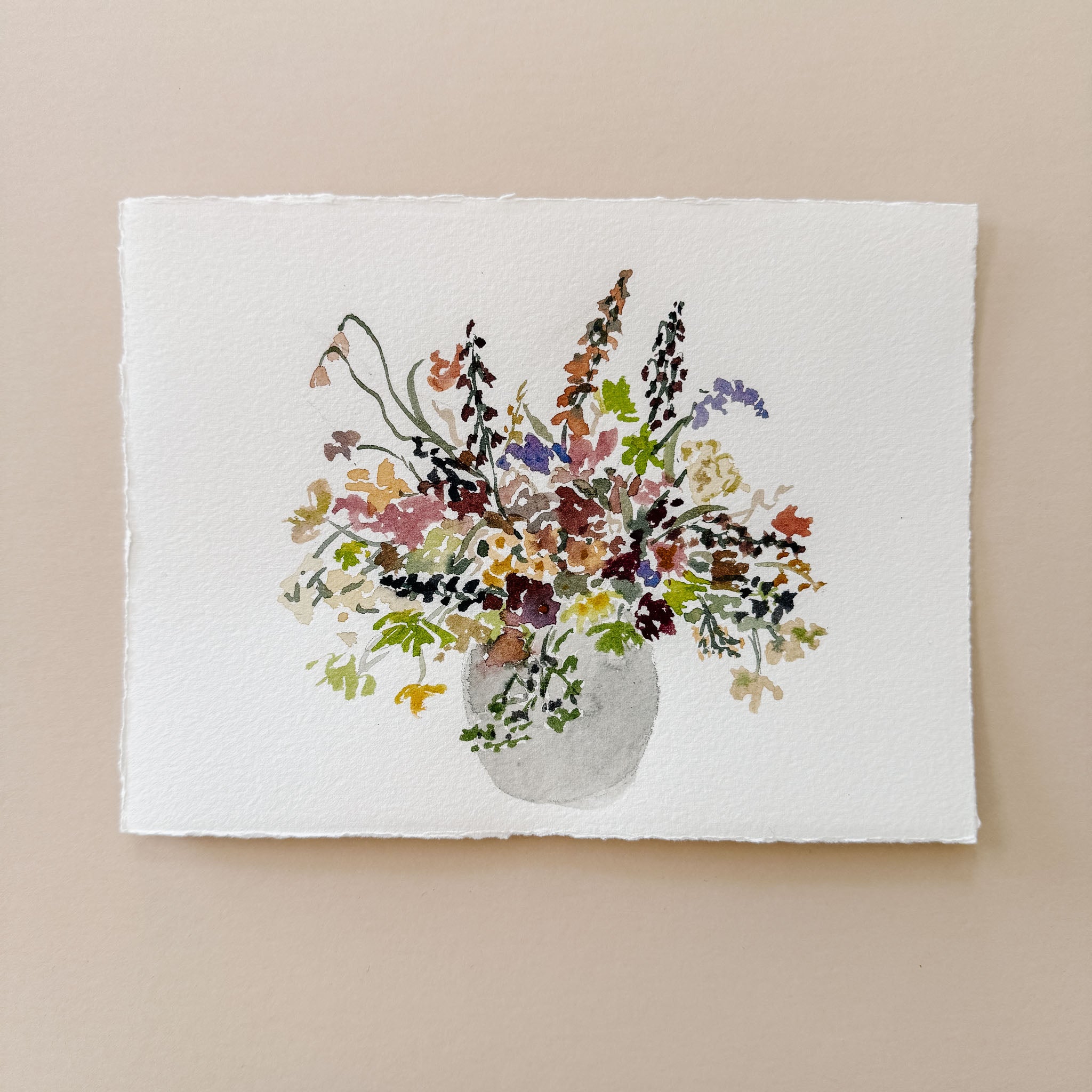 7.5x5.5 Original Watercolor Painting