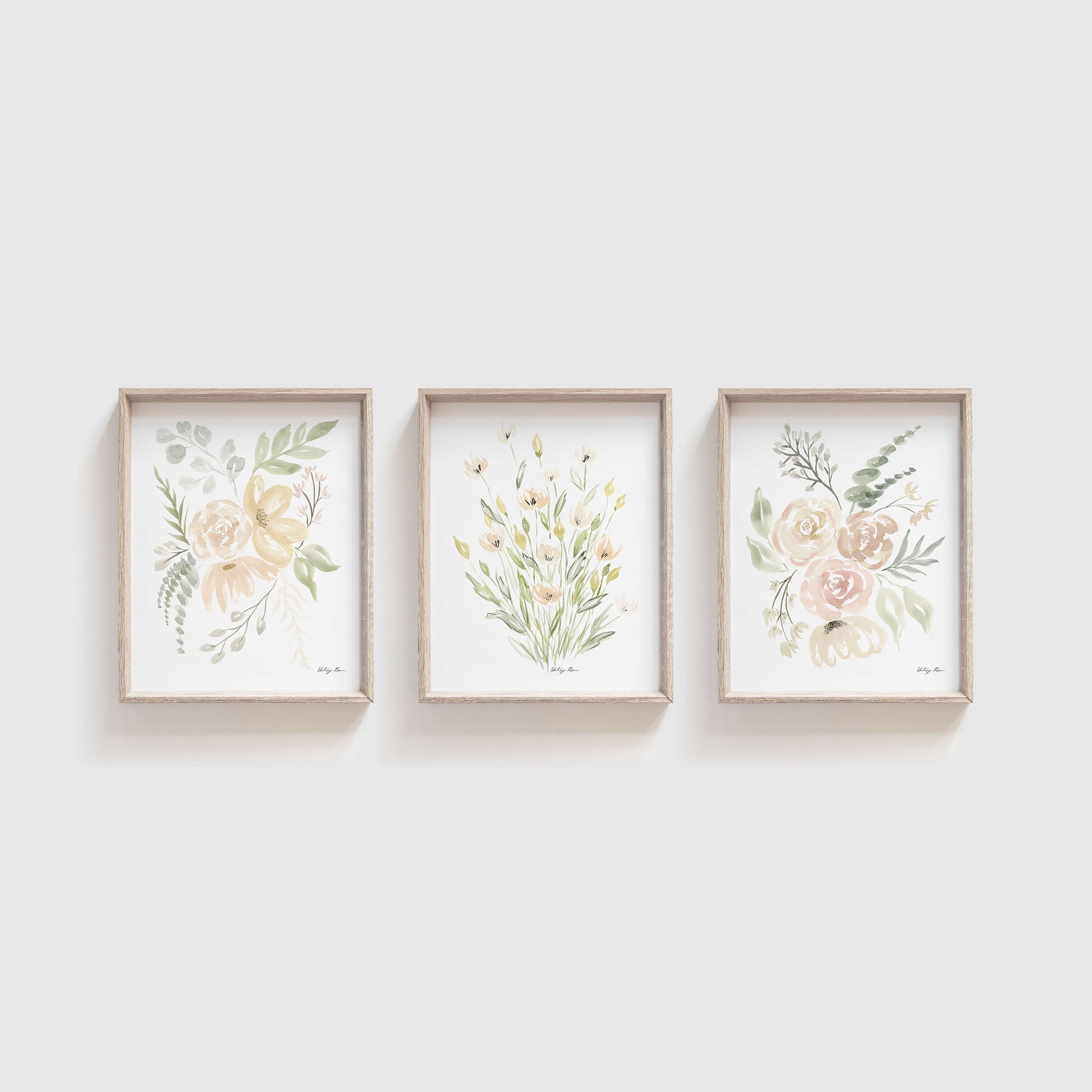 Set of 3 "Sweet Dreams" Watercolor Prints