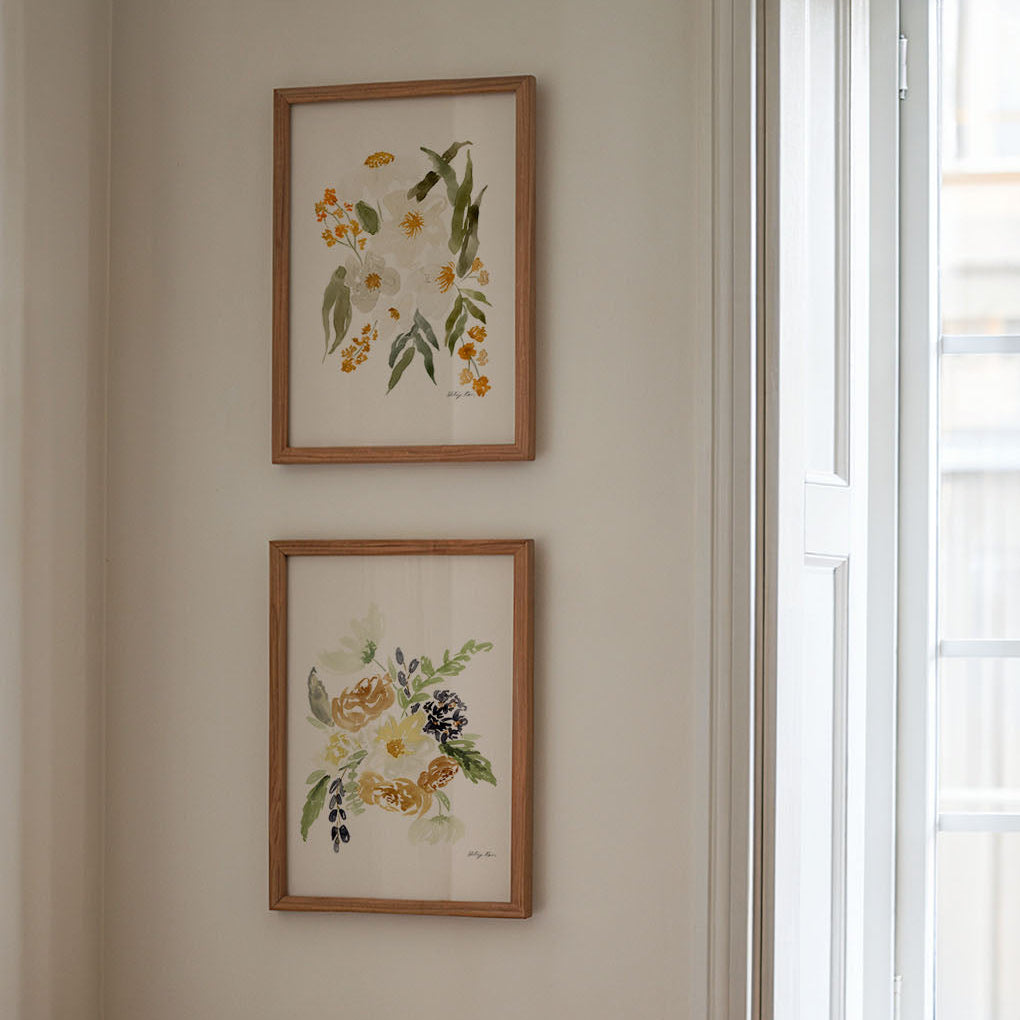 Set of 2 Autumn Flower Prints