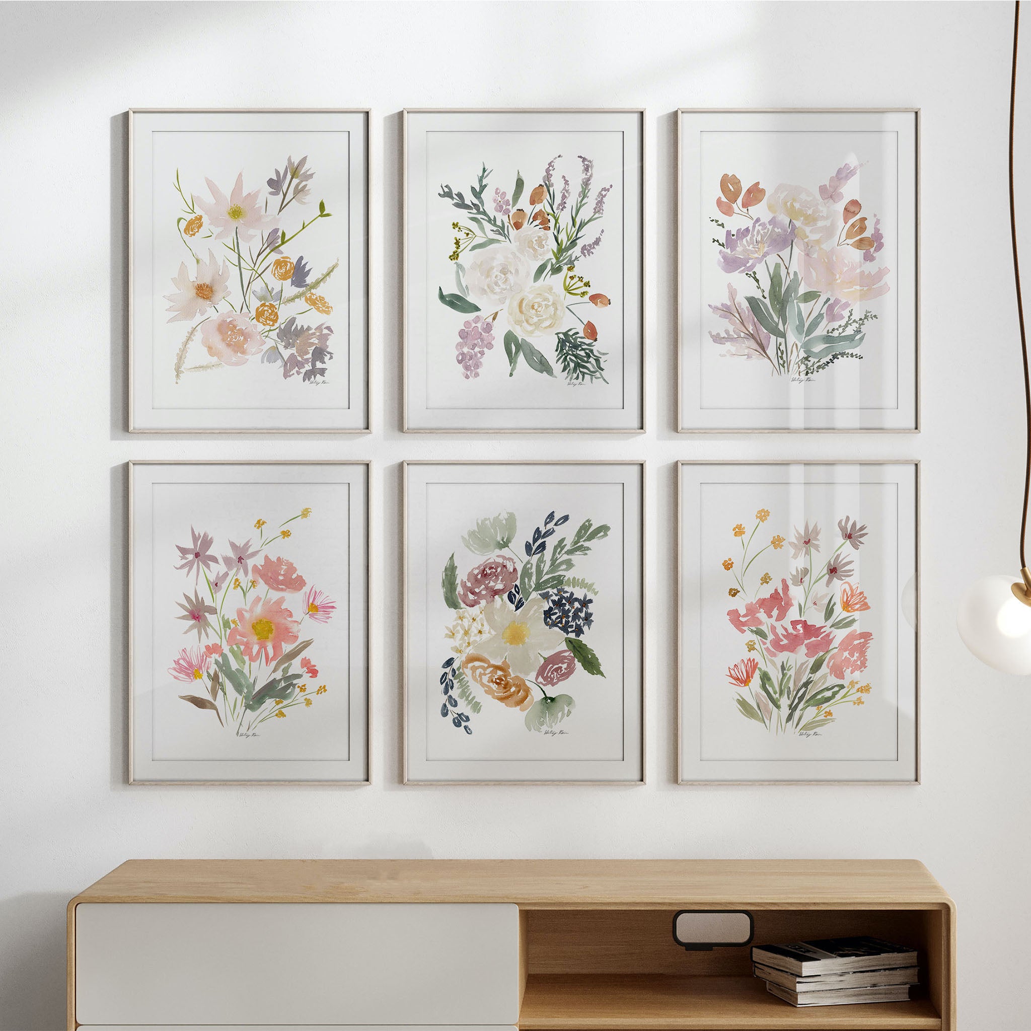 Set of 6 Wildflower Prints