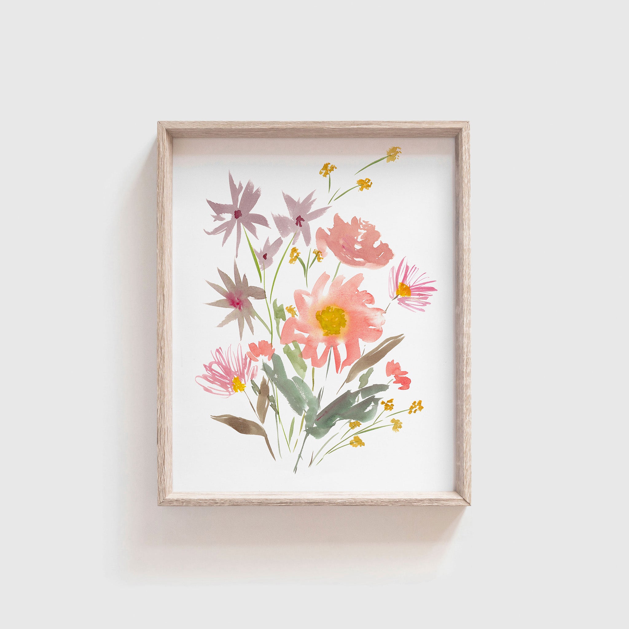 "Spring Wildflowers" Watercolor Print