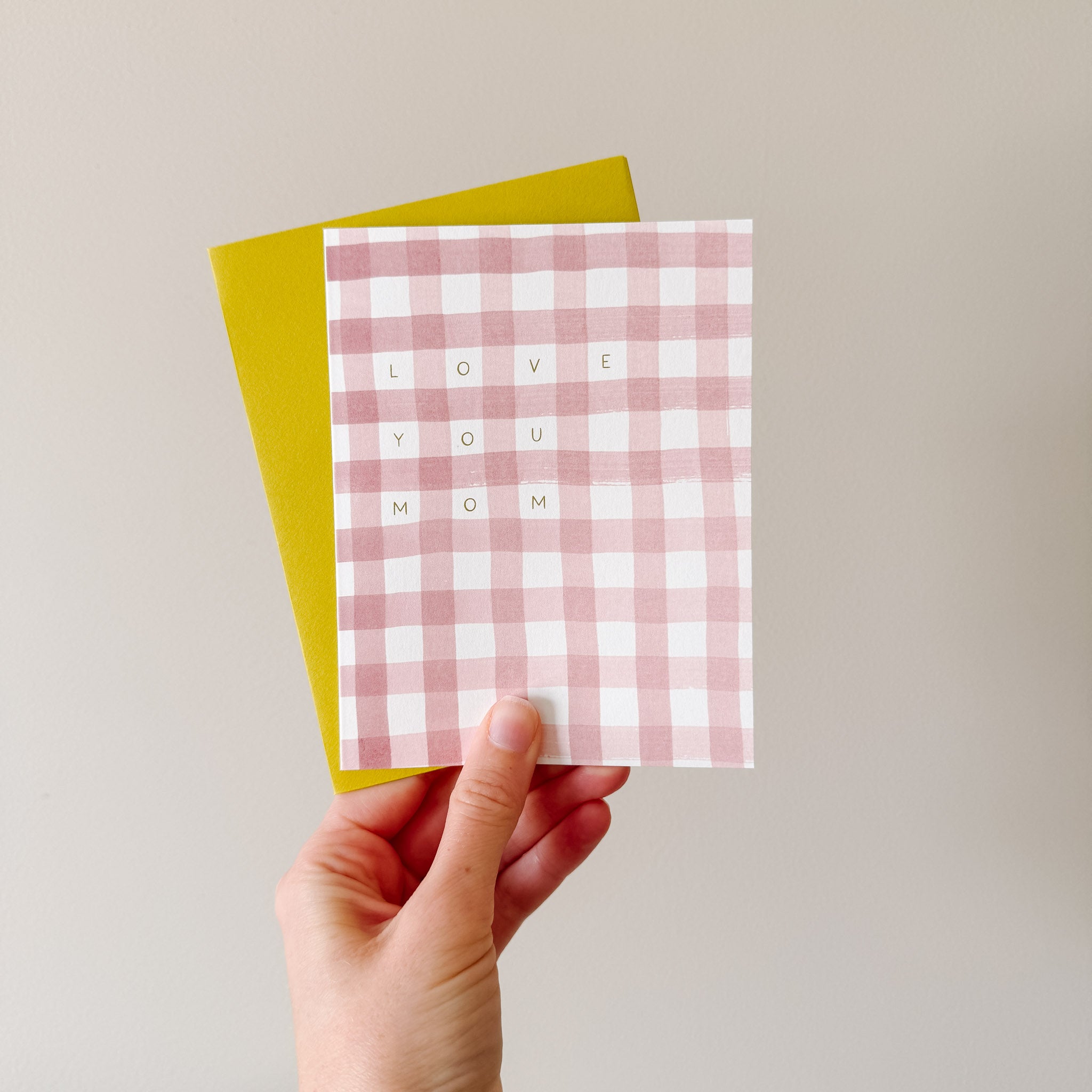 "Gingham" Mother's Day Card